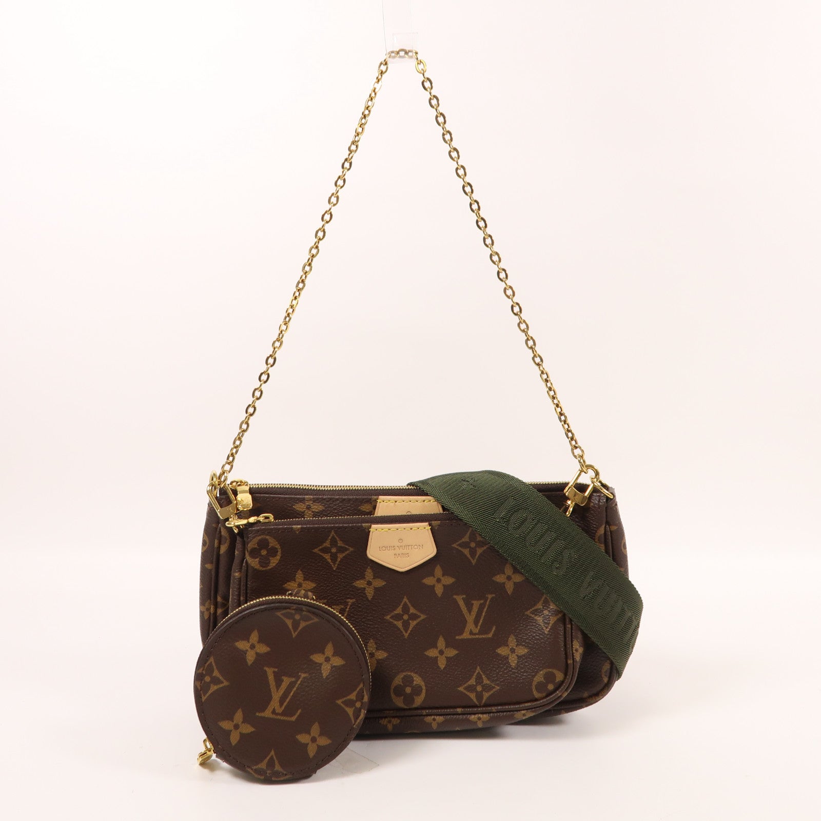 LOUIS VUITTON Monogram Multi Pochette Accessoires金扣肩背袋