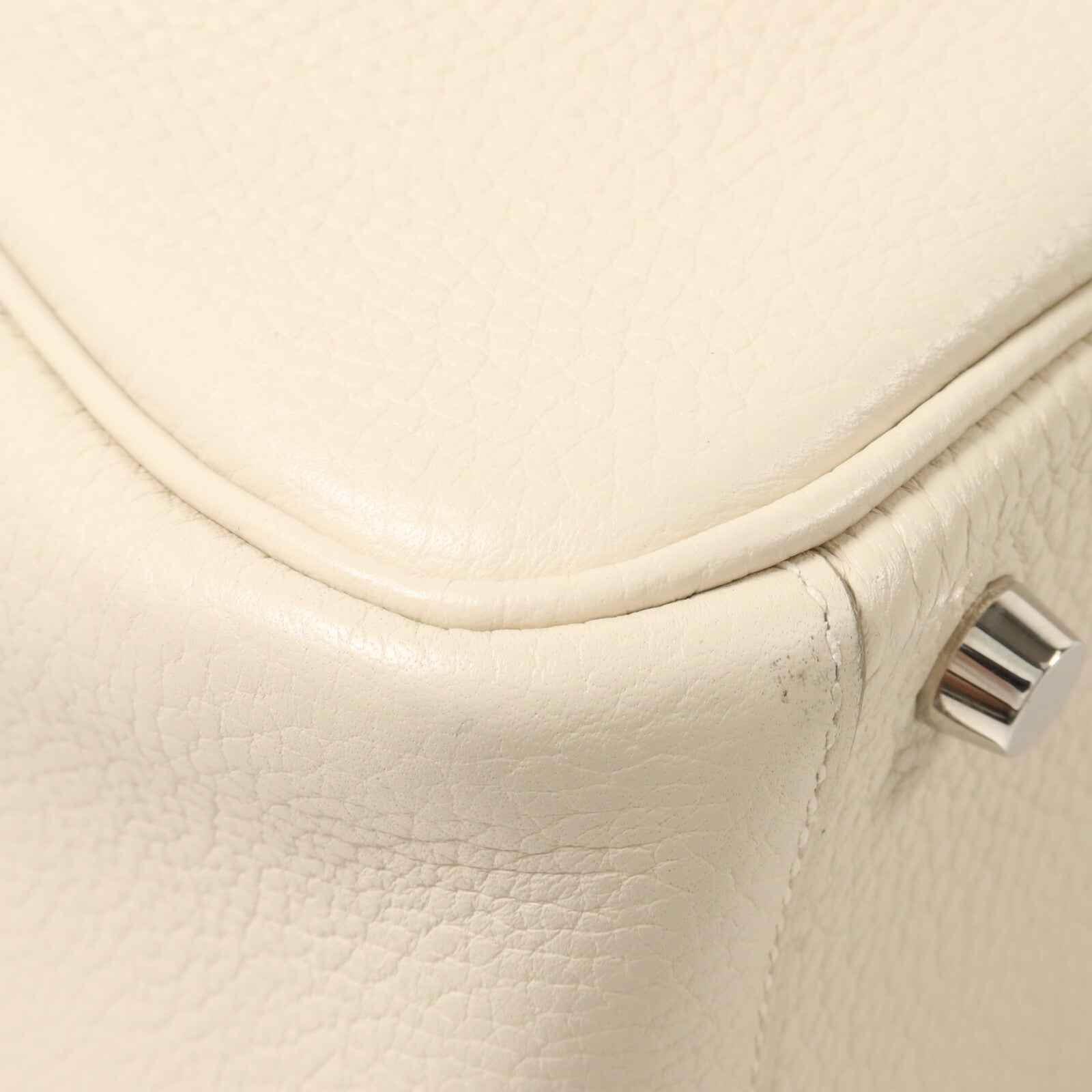 HERMES Clemence皮革Lindy 26手挽肩背兩用袋Beton