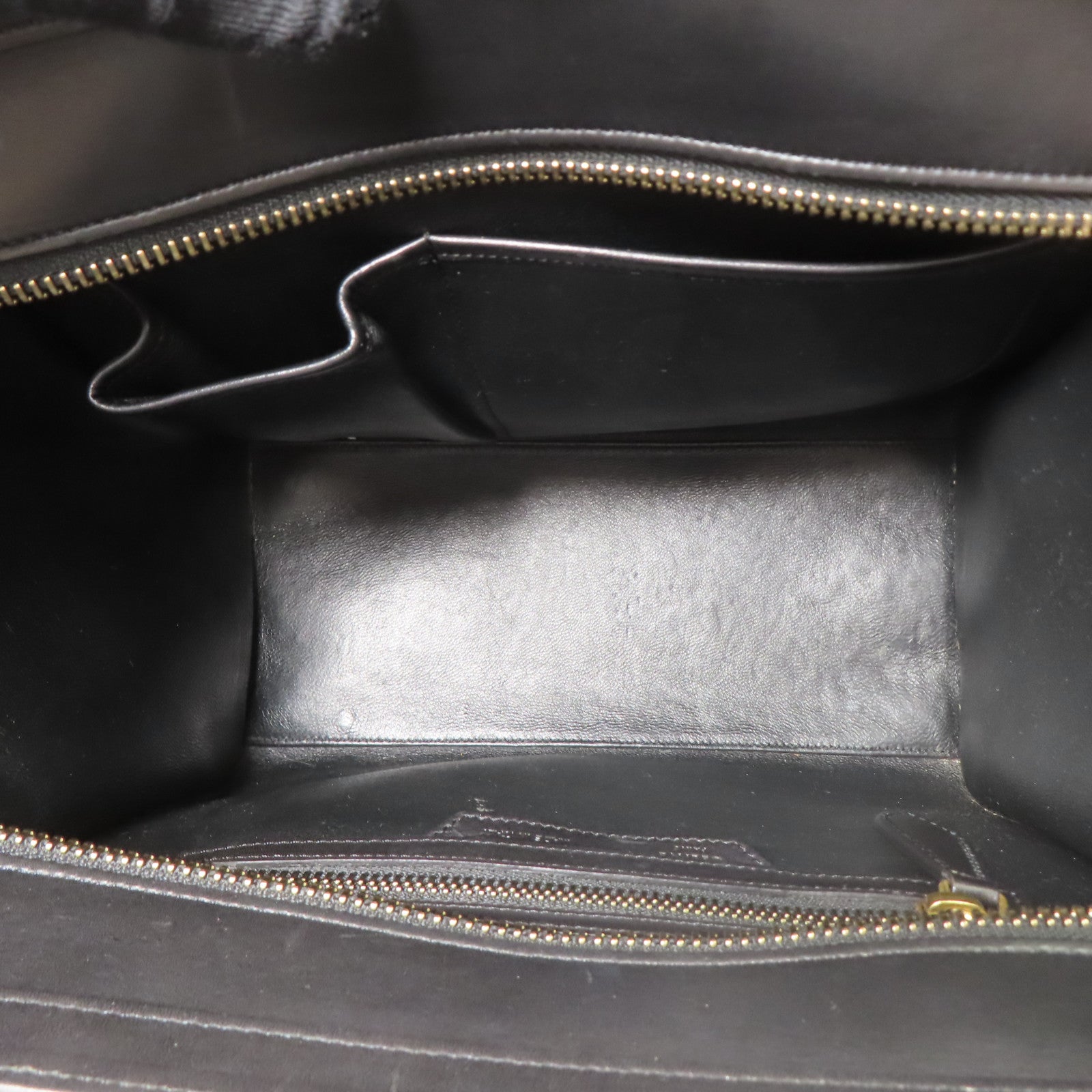 CELINE 牛皮皮革Micro Luggage金扣手挽袋