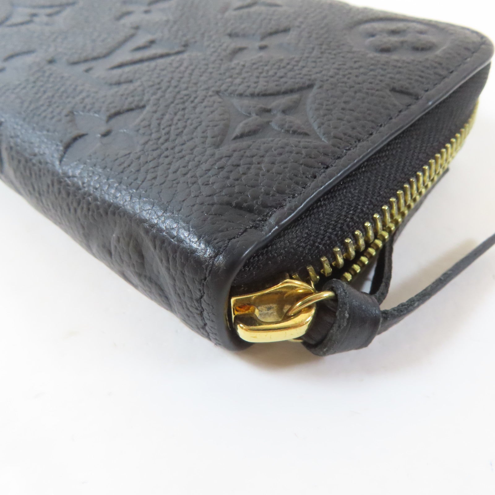 LOUIS VUITTON Monogram Empreinte Clemence Wallet金扣長錢包黑色