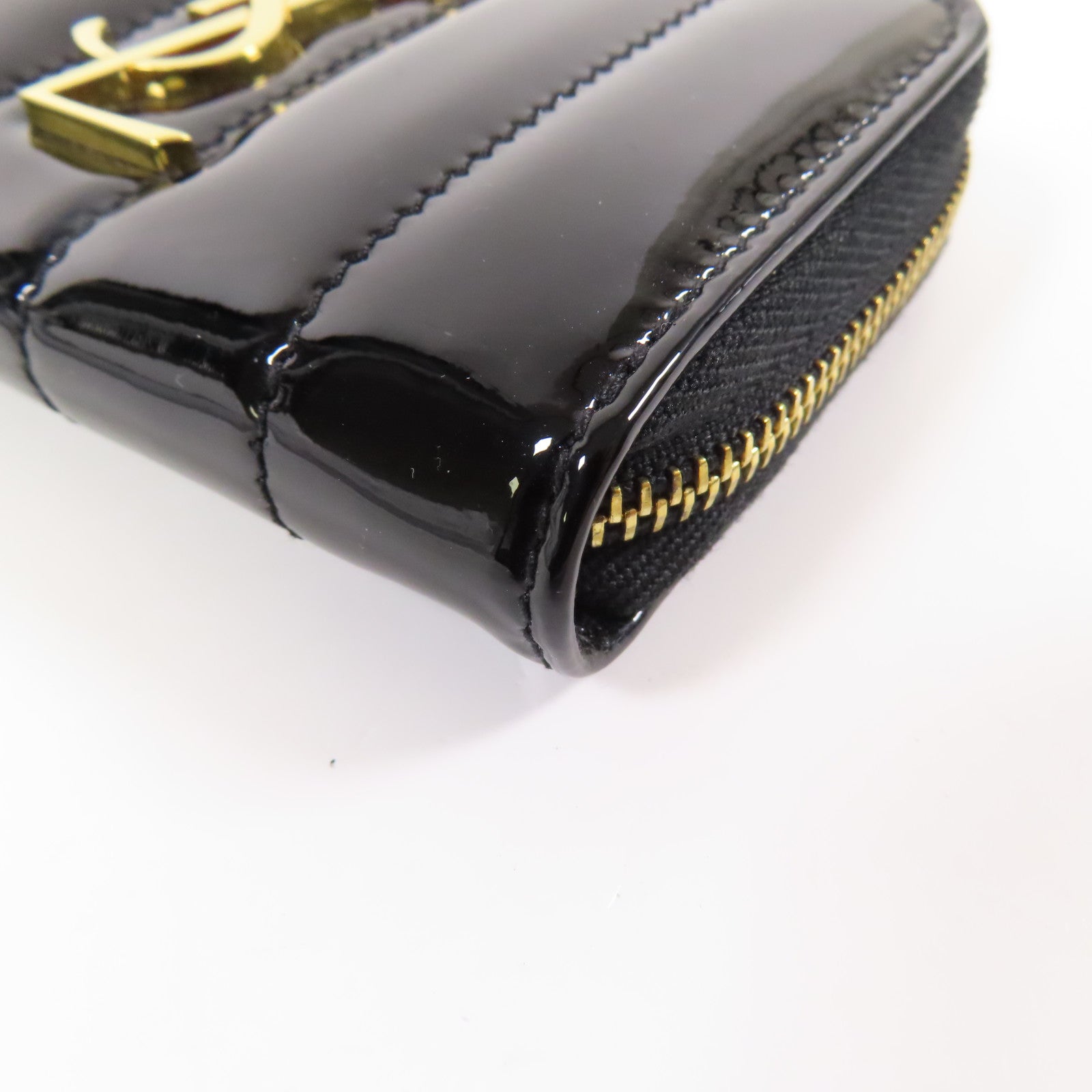 SAINT LAURENT 漆皮皮革Card Case金扣卡片套