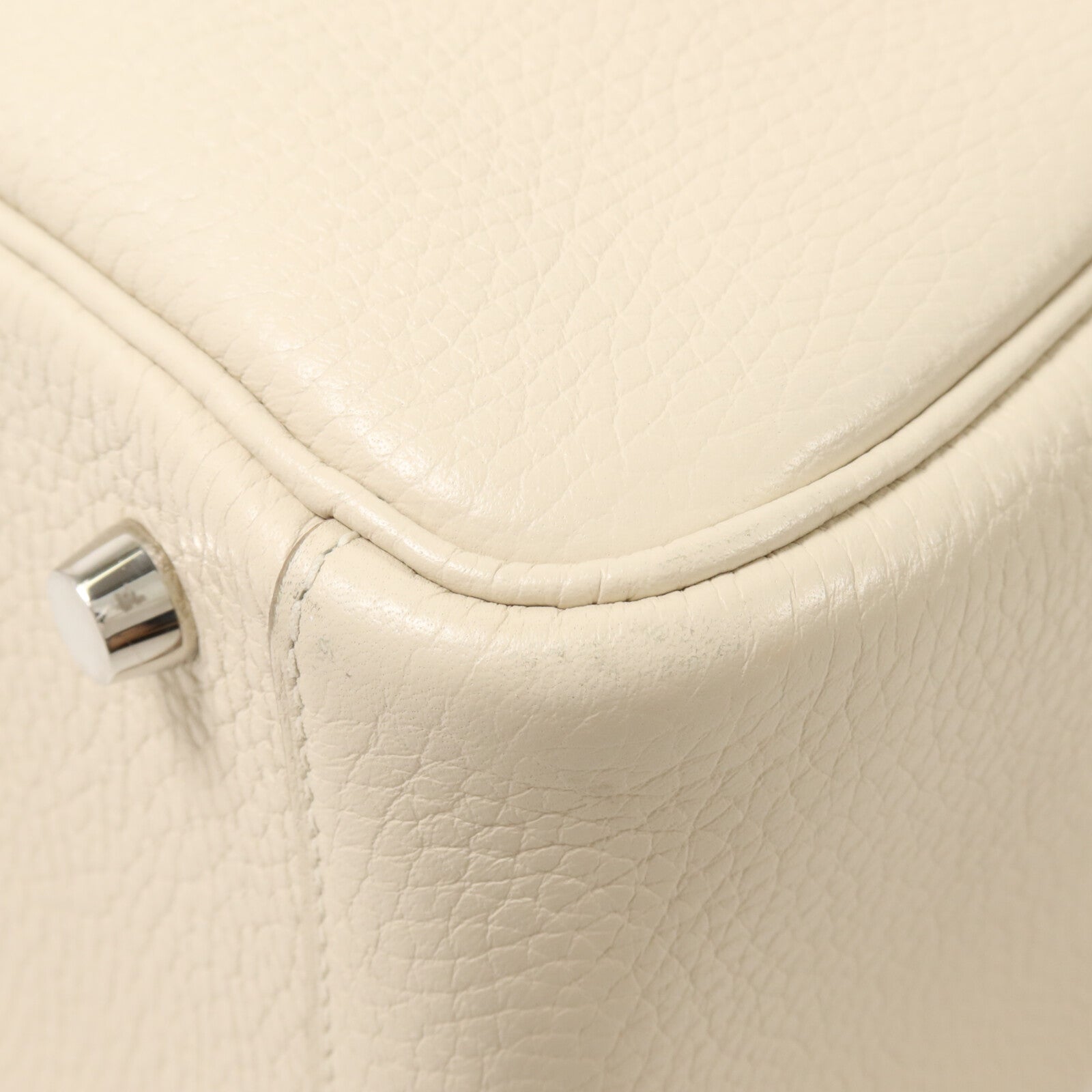 HERMES Clemence皮革Lindy 26手挽肩背兩用袋Beton
