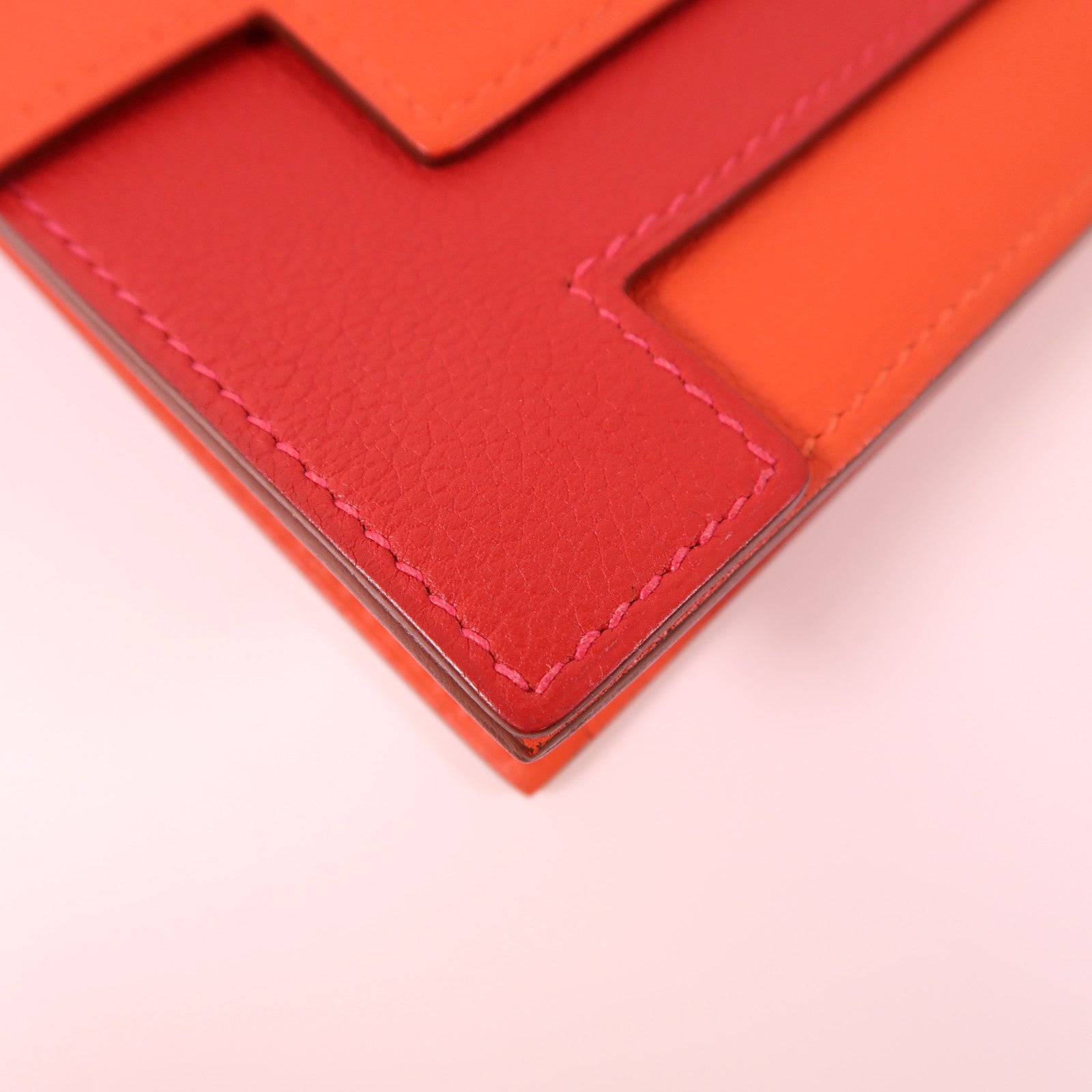 HERMES Evercolor皮革Pochette Multiplis手拿包Capucine