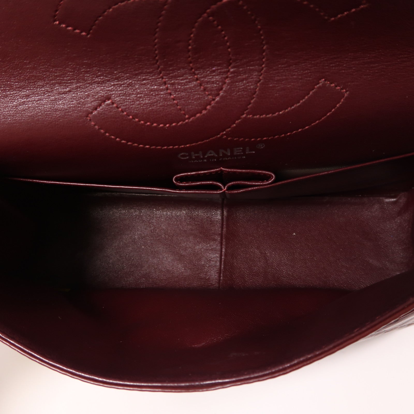 CHANEL 牛皮皮革2.55鏈帶肩背袋