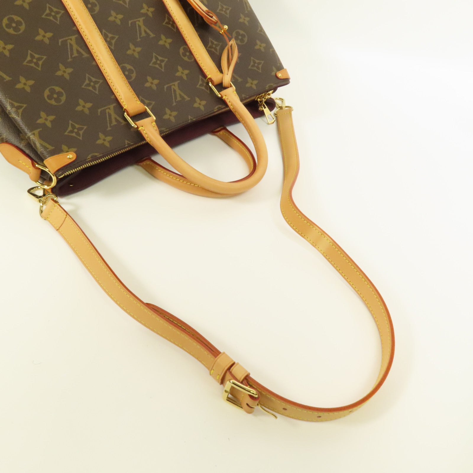 LOUIS VUITTON Monogram Soufflot MM金扣手挽肩背兩用袋