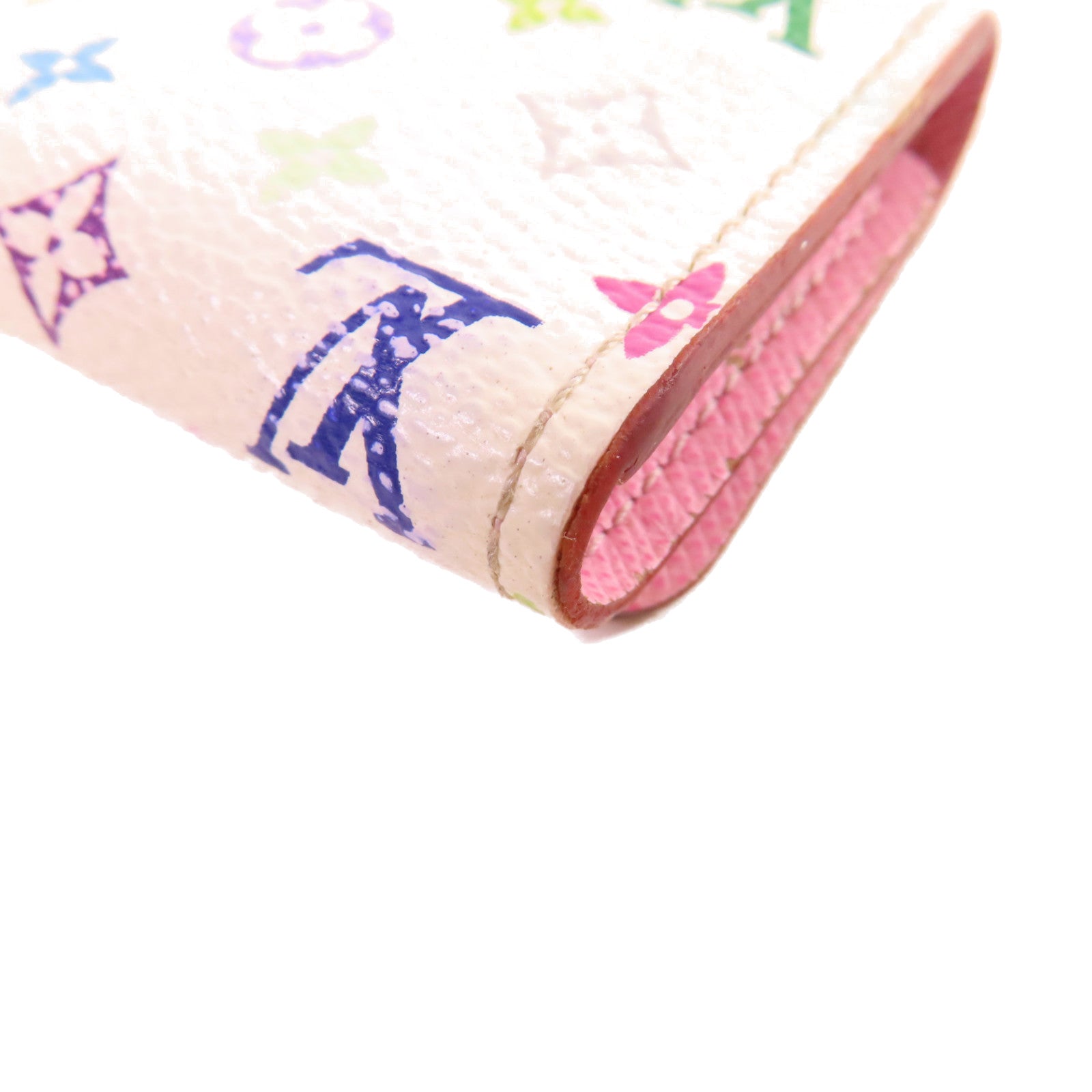 LOUIS VUITTON 【激減優惠】Monogram Multicolore Multicles 4 Key Case金扣鎖匙扣白色/彩色