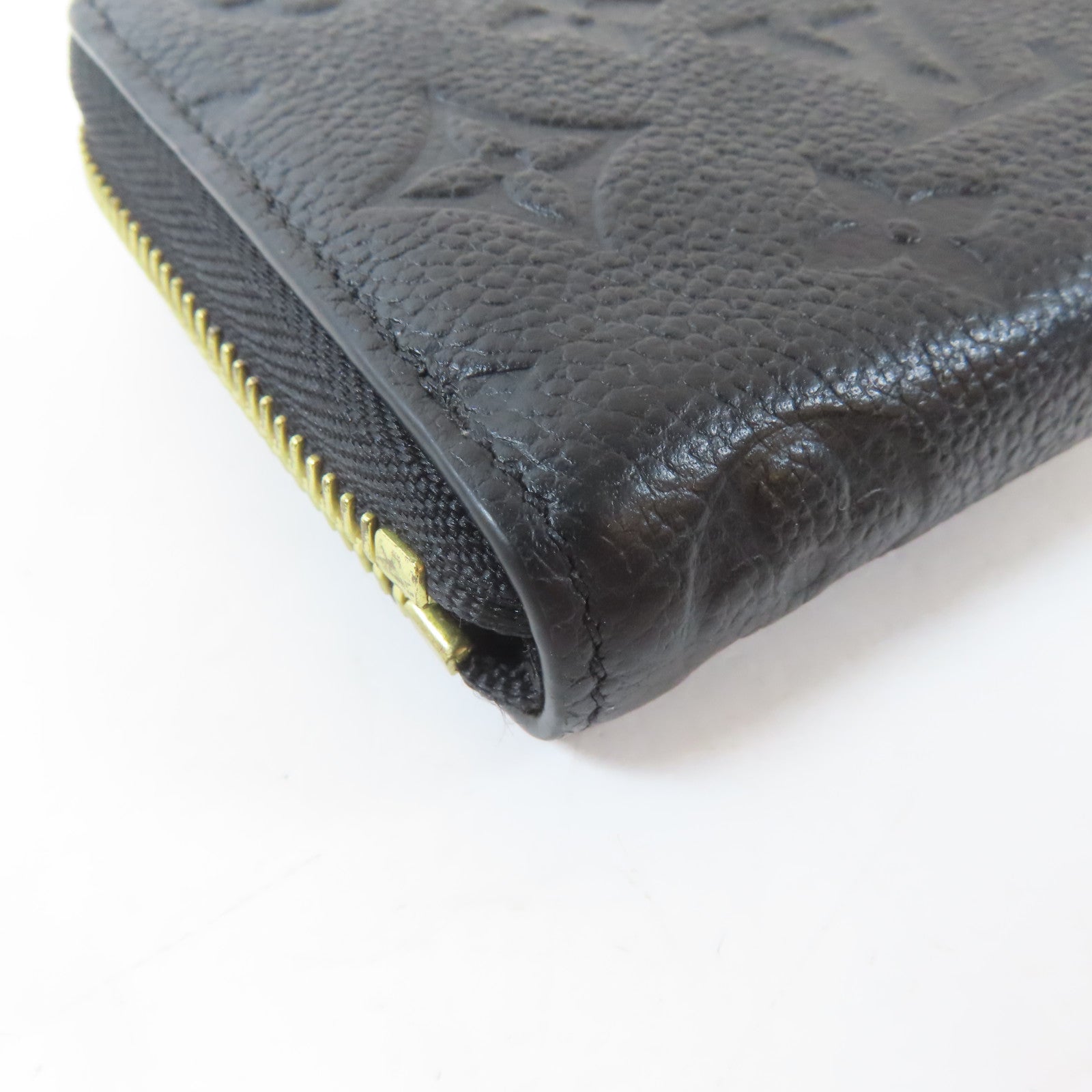 LOUIS VUITTON Monogram Empreinte Clemence Wallet金扣長錢包黑色