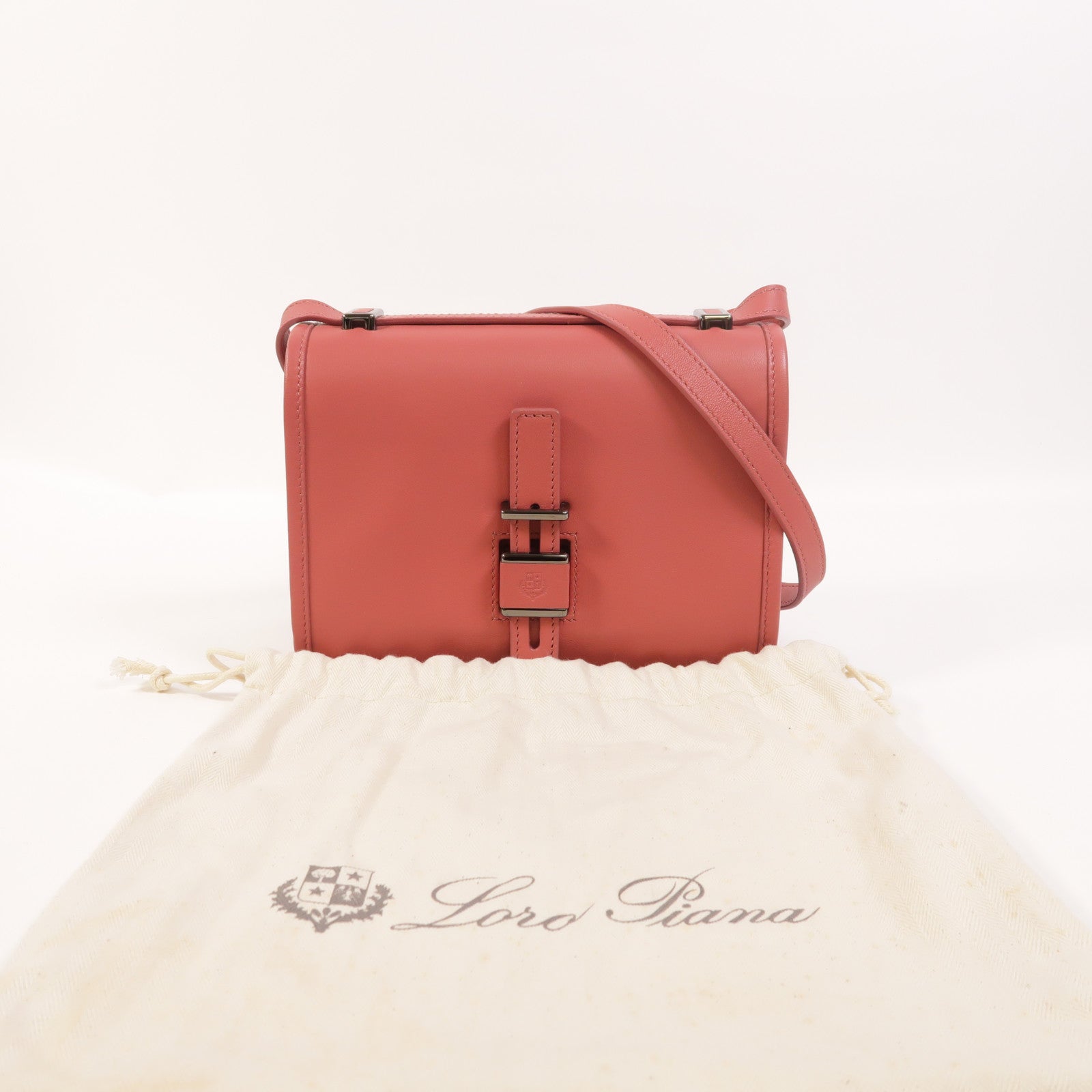 Loro Piana 羊皮皮革Lock In肩背袋