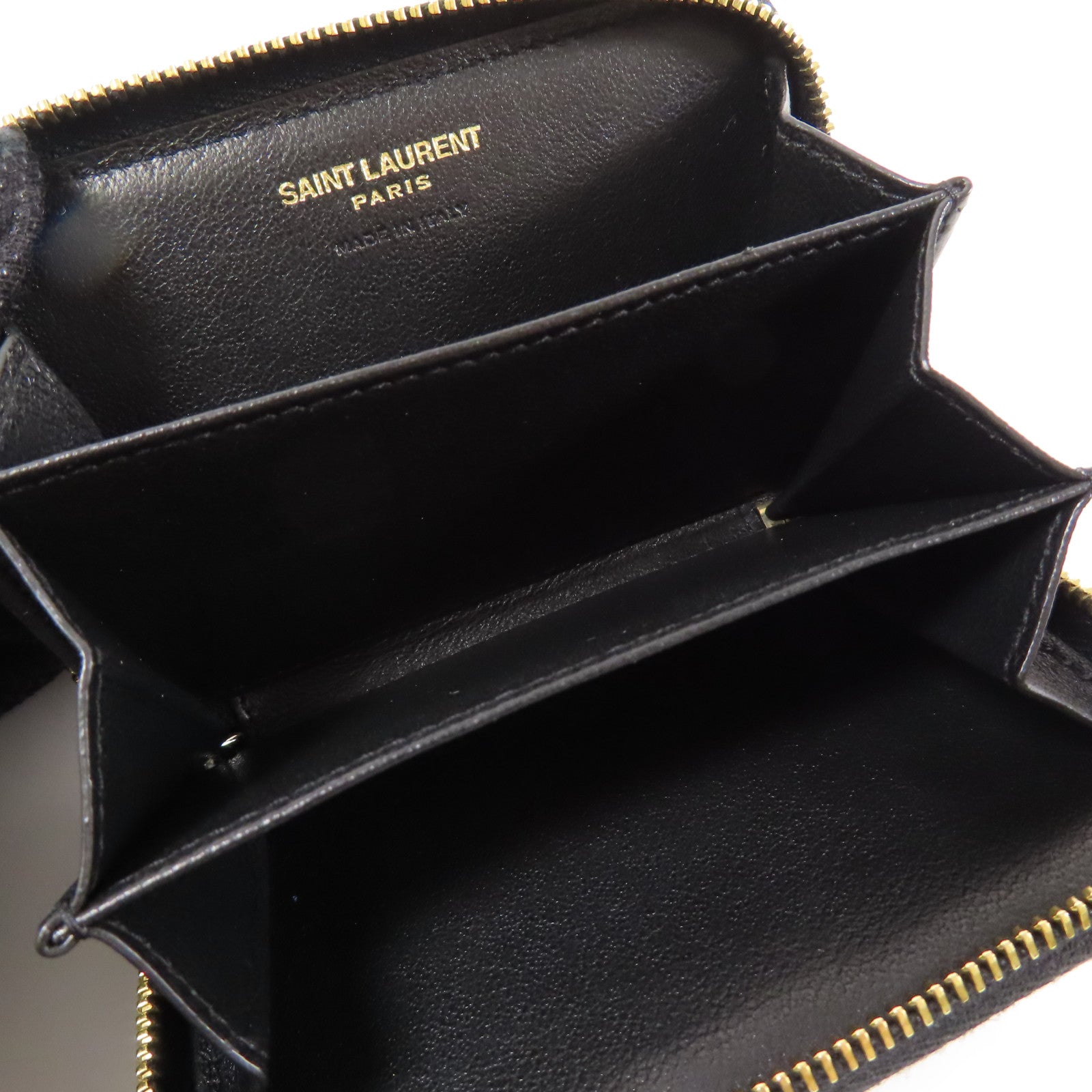 SAINT LAURENT 漆皮皮革Card Case金扣卡片套