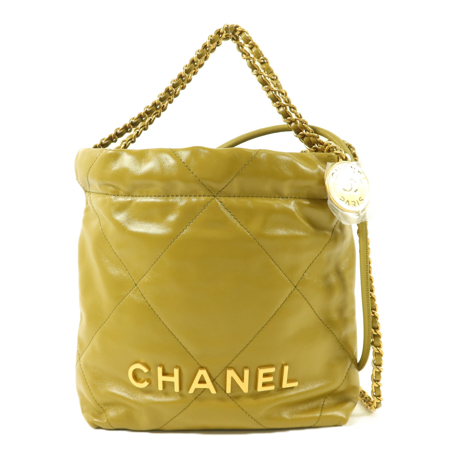 CHANEL 牛皮皮革Chanel 22 Mini手挽肩背兩用袋
