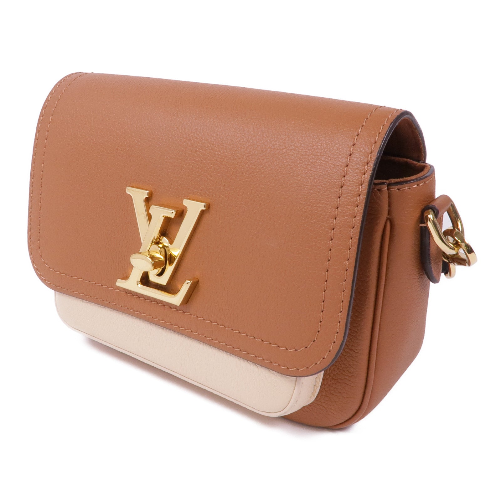 LOUIS VUITTON 牛皮皮革Lockme Tender金扣肩背袋