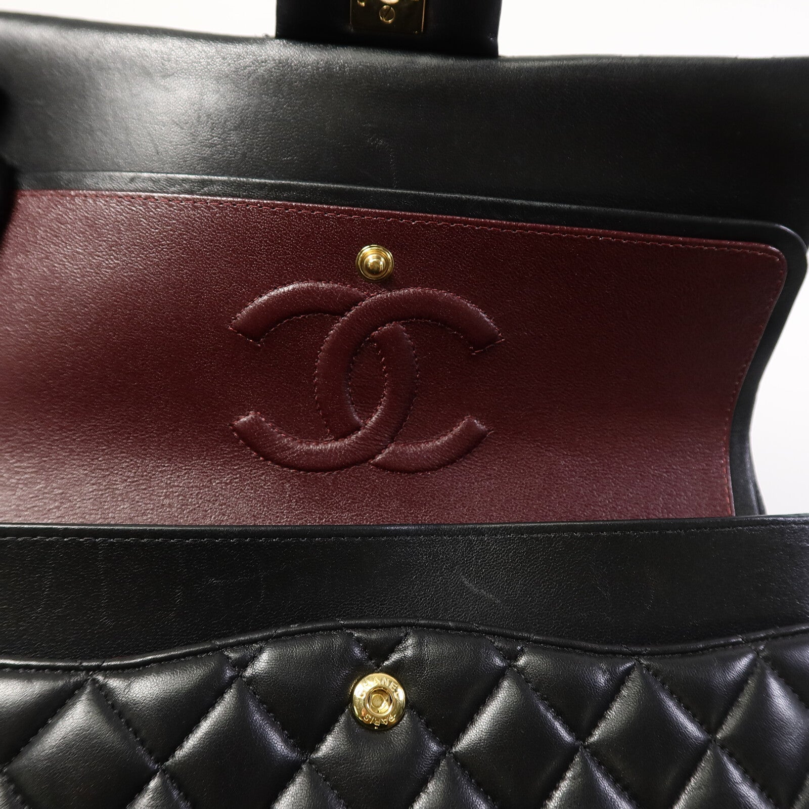 CHANEL 羊皮皮革Classic 25鏈帶手挽肩背兩用袋
