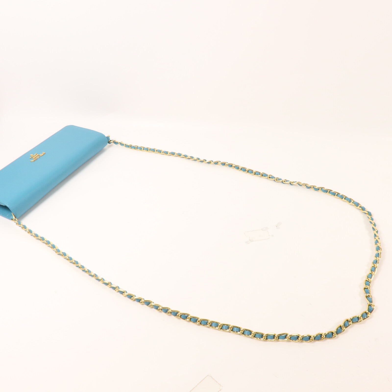 PRADA Saffiano皮革Wallet On Chain鏈帶肩背袋