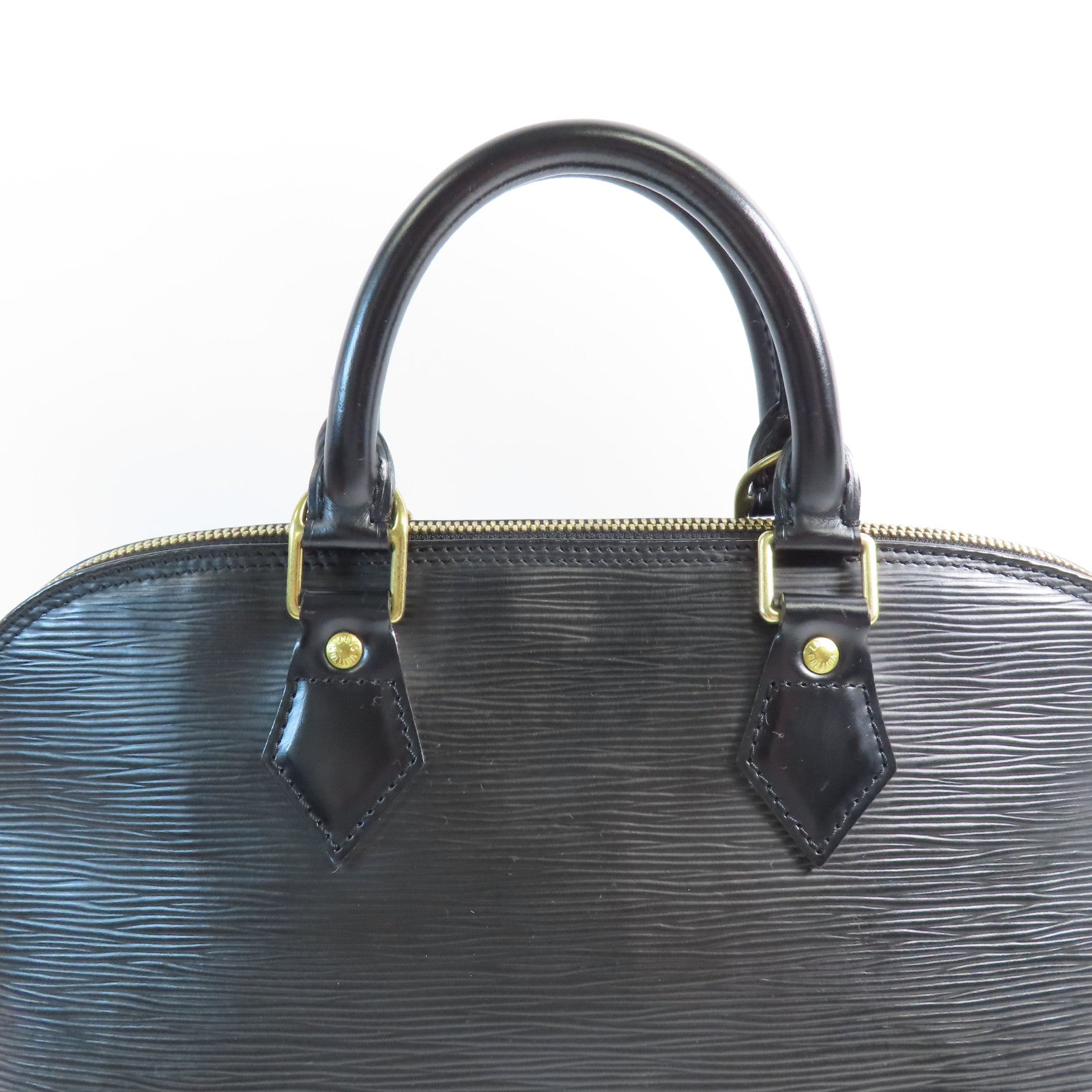LOUIS VUITTON Epi Alma PM金扣手挽袋