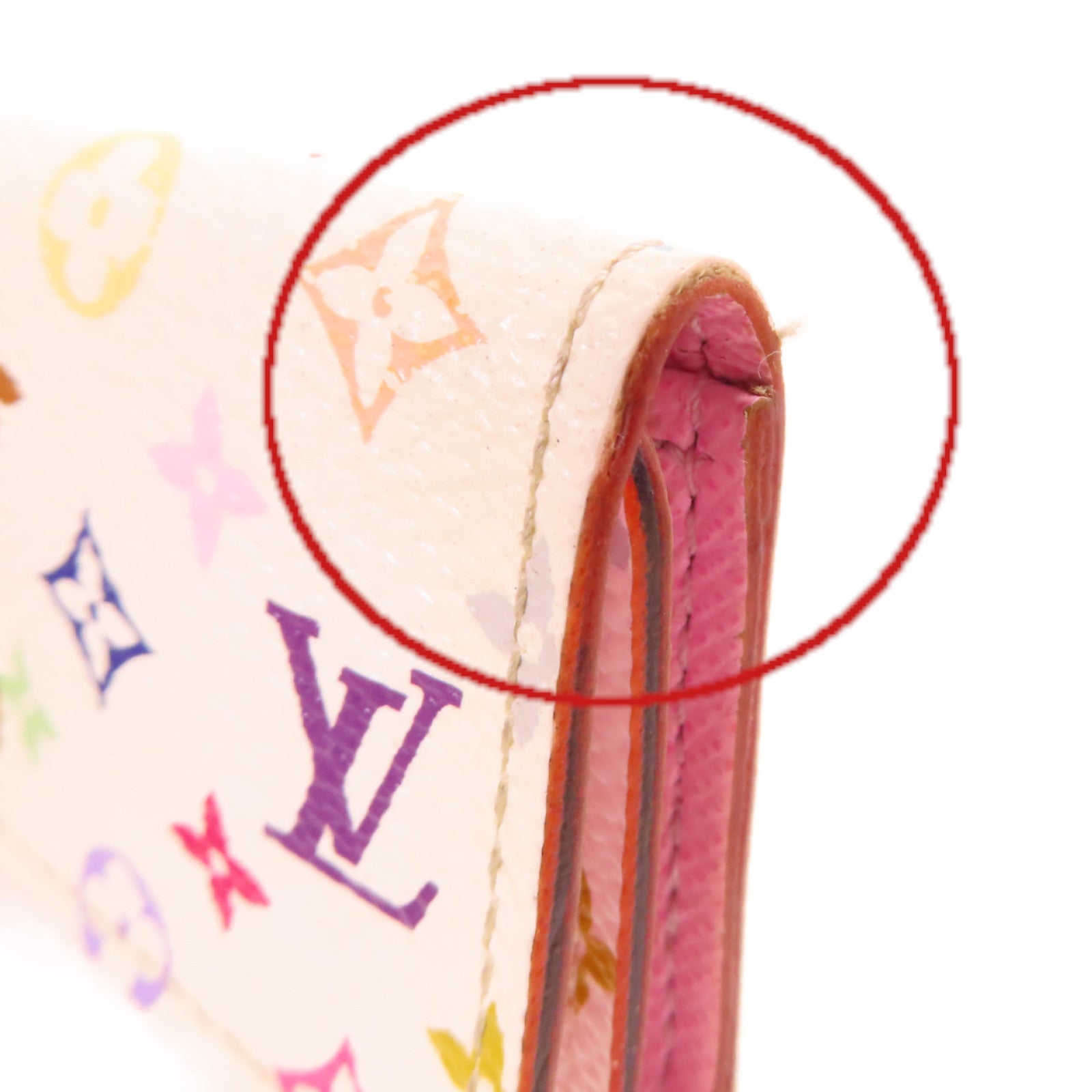 LOUIS VUITTON 【激減優惠】Monogram Multicolore Multicles 4 Key Case金扣鎖匙扣白色/彩色