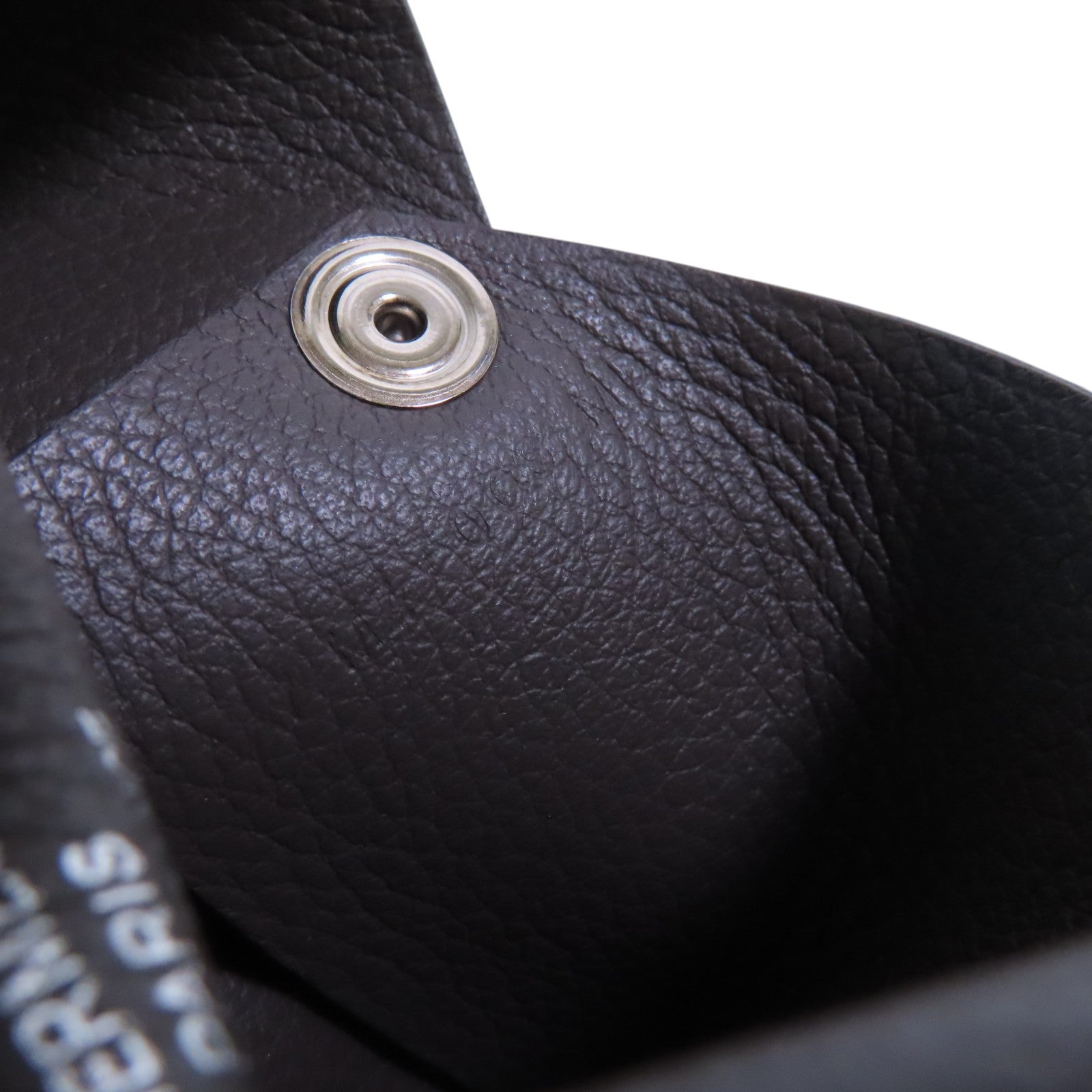 HERMES Evercolor皮革Calvi Card Case銀扣卡套