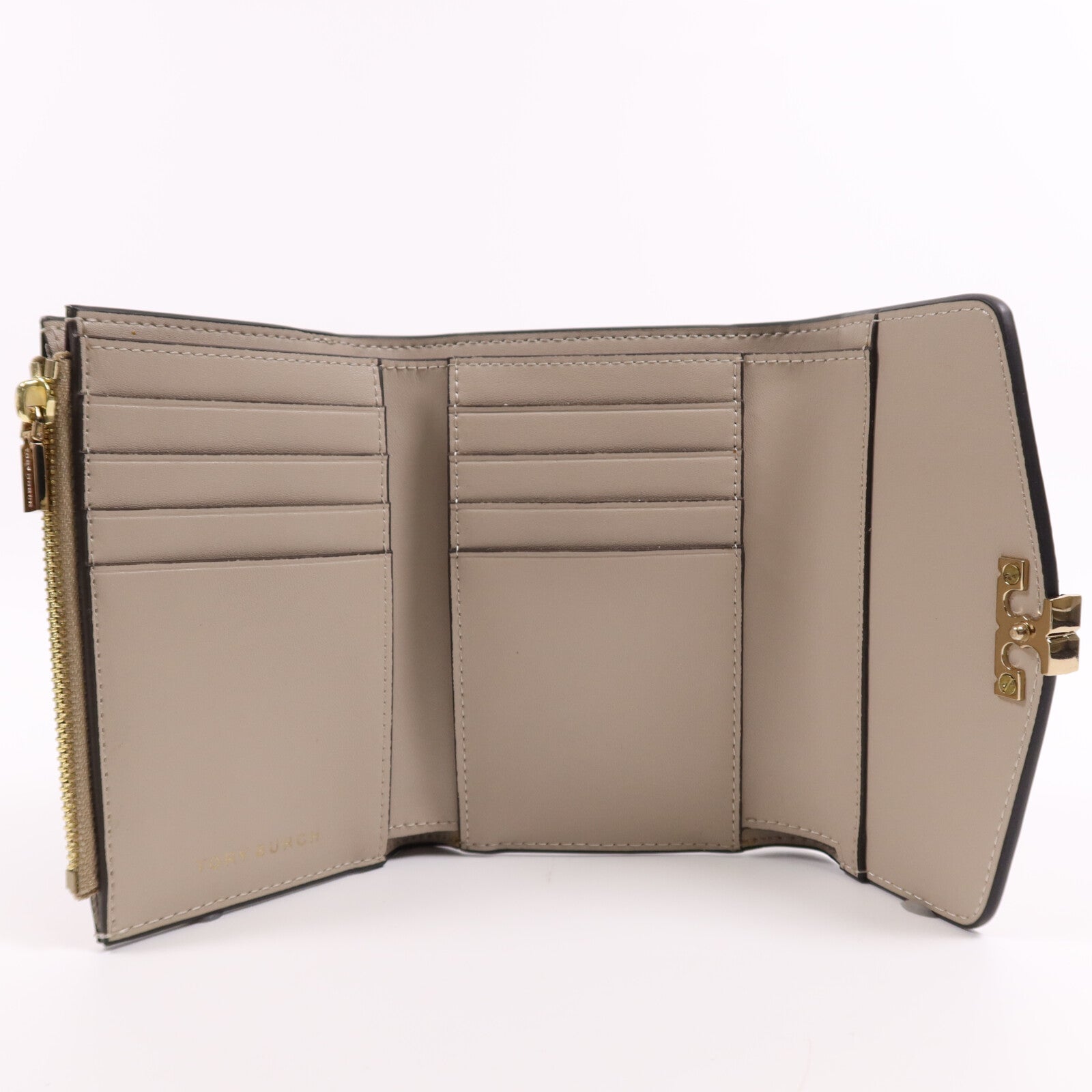 Tory Burch 羊皮皮革Wallet金扣錢包