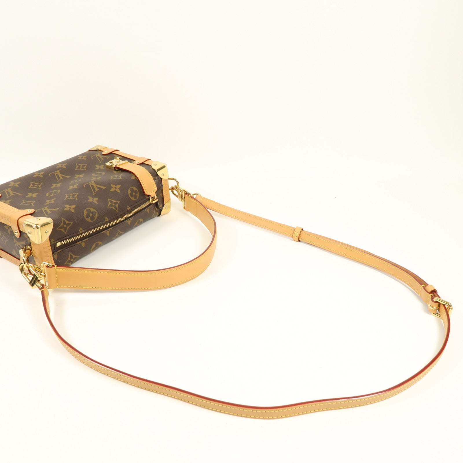 LOUIS VUITTON LV GHW Side Trunk 2way Shoulder Bag M46358 Monogram Brown