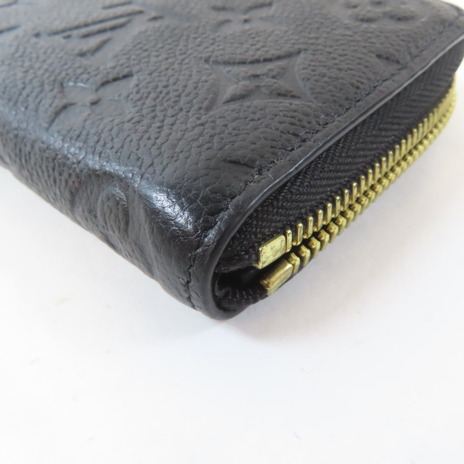 LOUIS VUITTON Monogram Empreinte Clemence Wallet金扣長錢包黑色