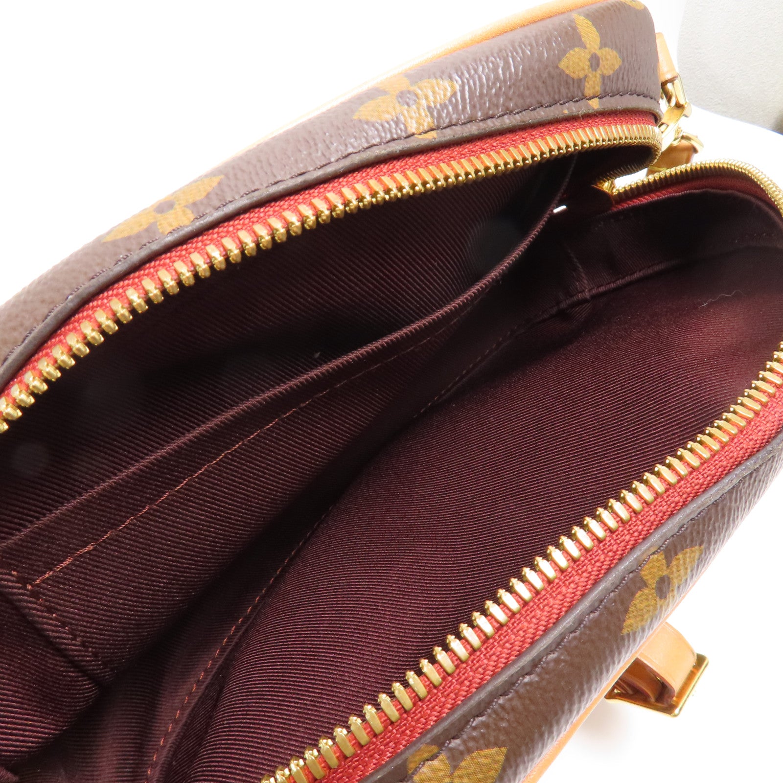 LOUIS VUITTON LV GHW Deauville Mini Shoulder Bag M45528 Monogram Brown