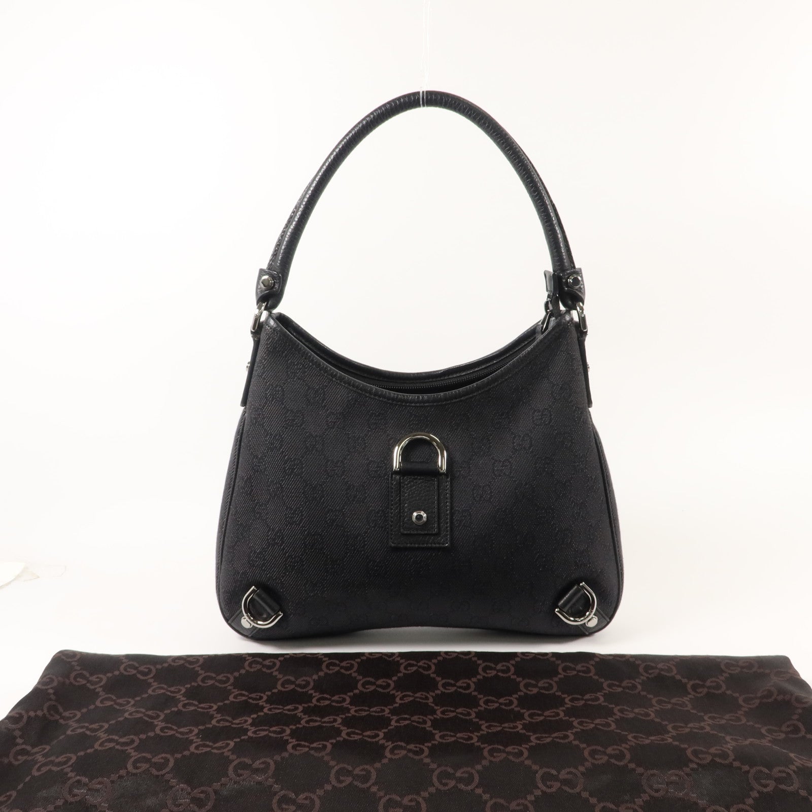GUCCI 帆布Abbey GG肩背袋