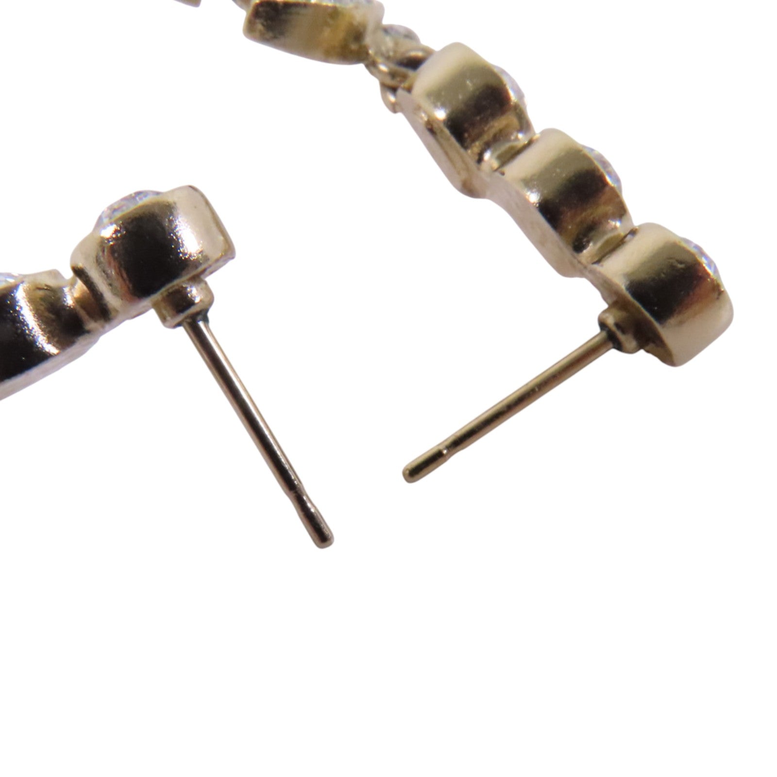 CHANEL 金屬/水鑽Earrings金扣耳環