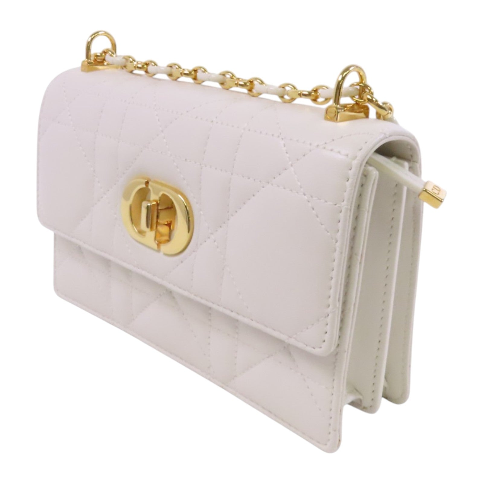 Dior 羊皮皮革Miss Caro金扣鏈帶肩背袋