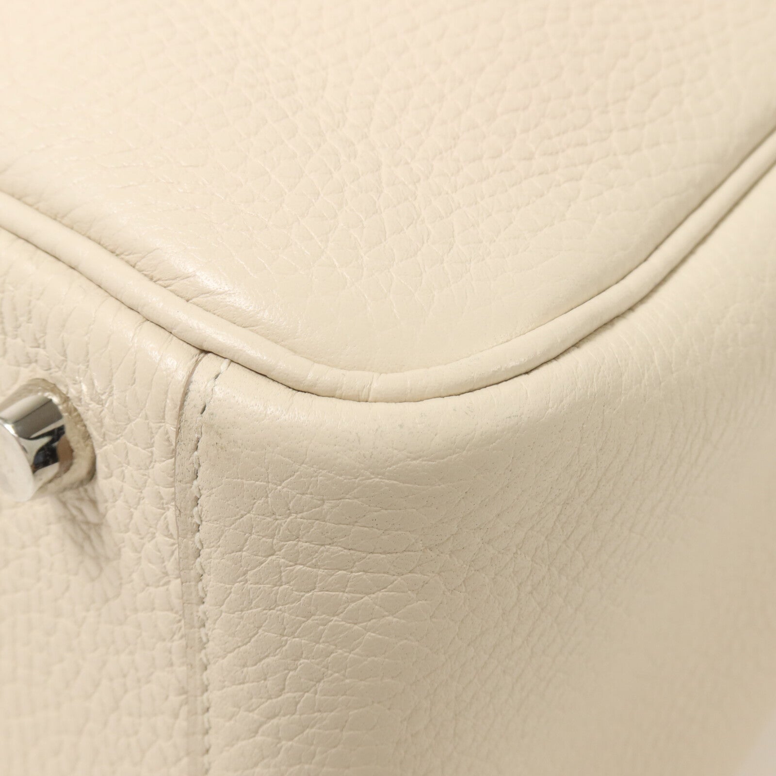HERMES Clemence皮革Lindy 26手挽肩背兩用袋Beton