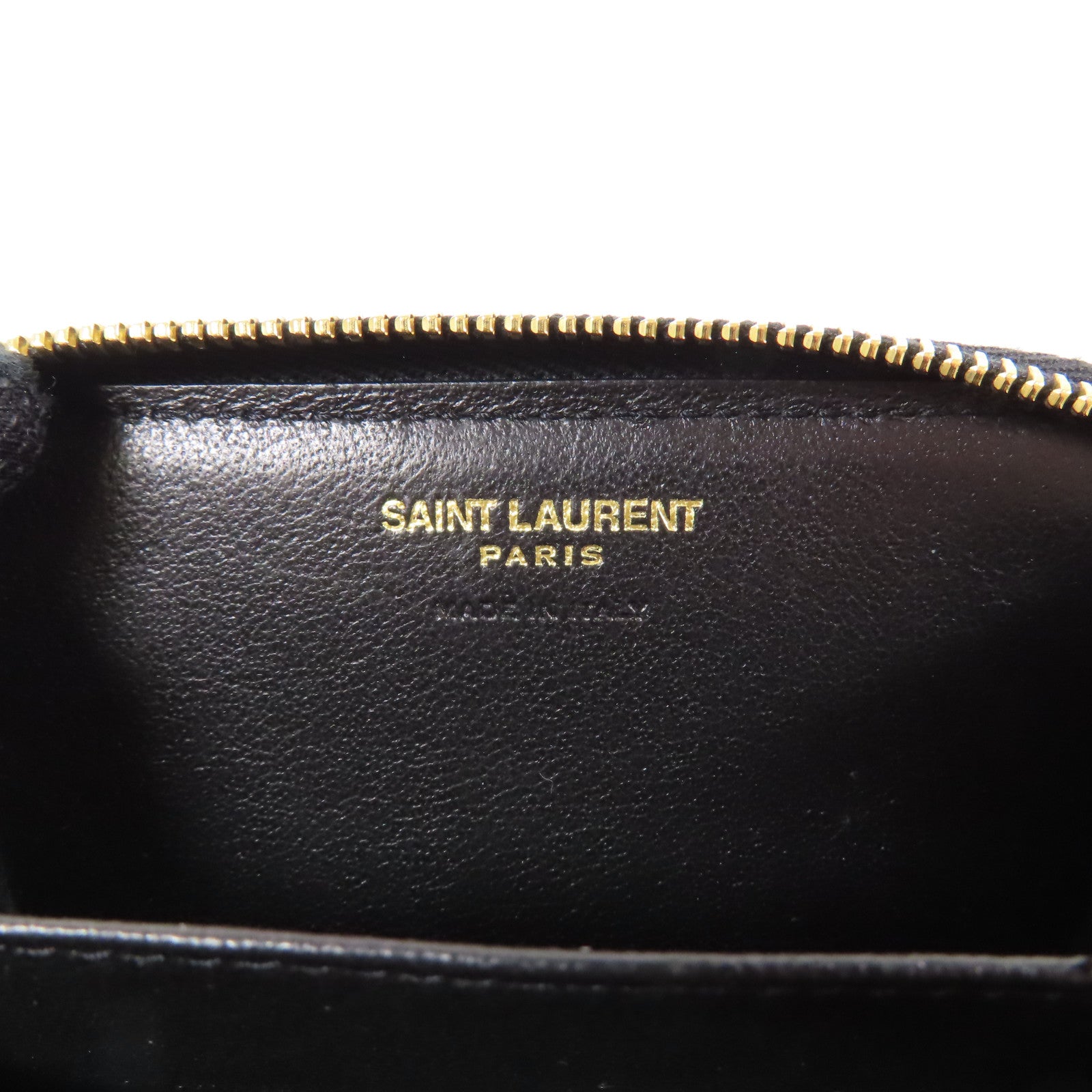 SAINT LAURENT 漆皮皮革Card Case金扣卡片套
