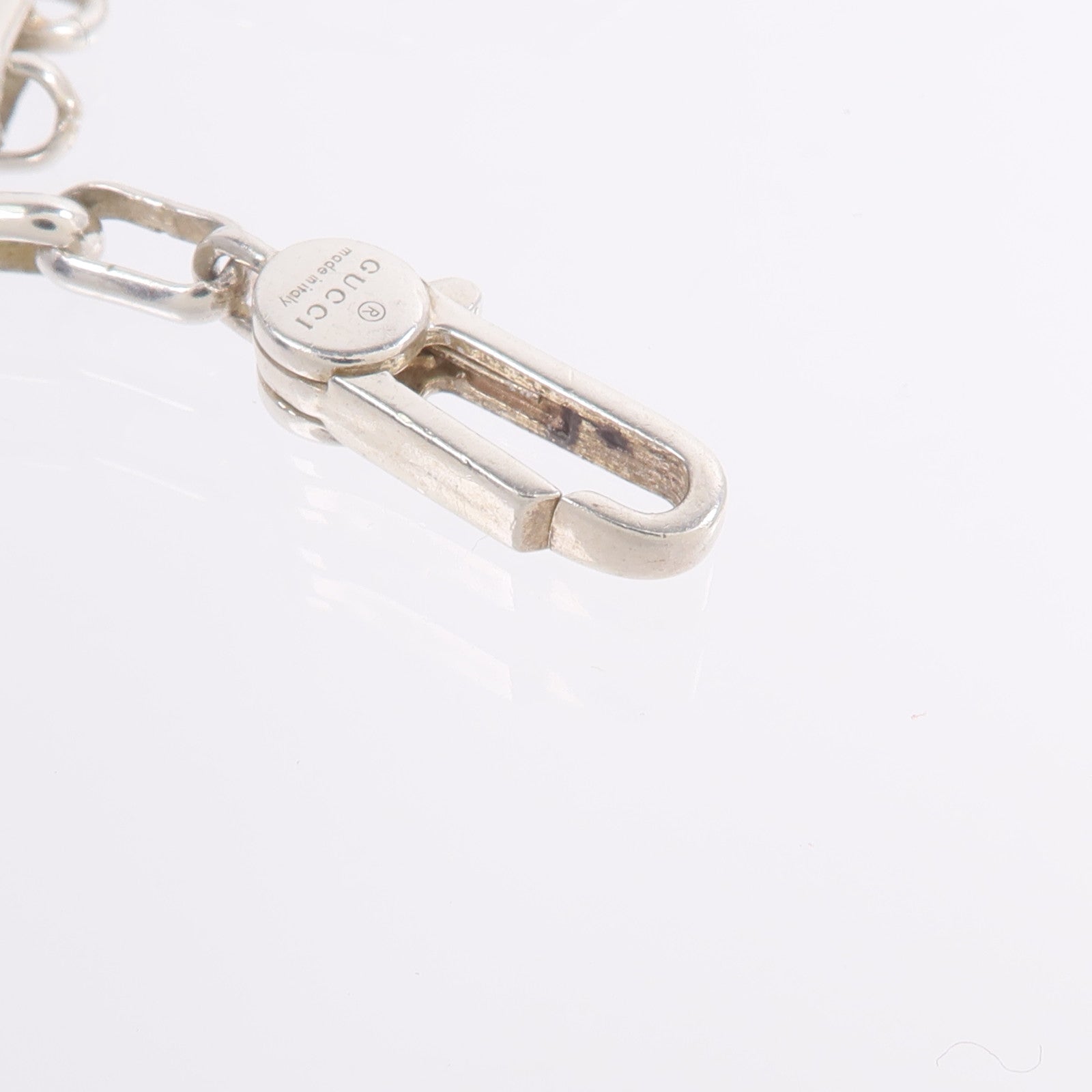 GUCCI 925純銀Interlocking Double G Pendant Necklace項鍊