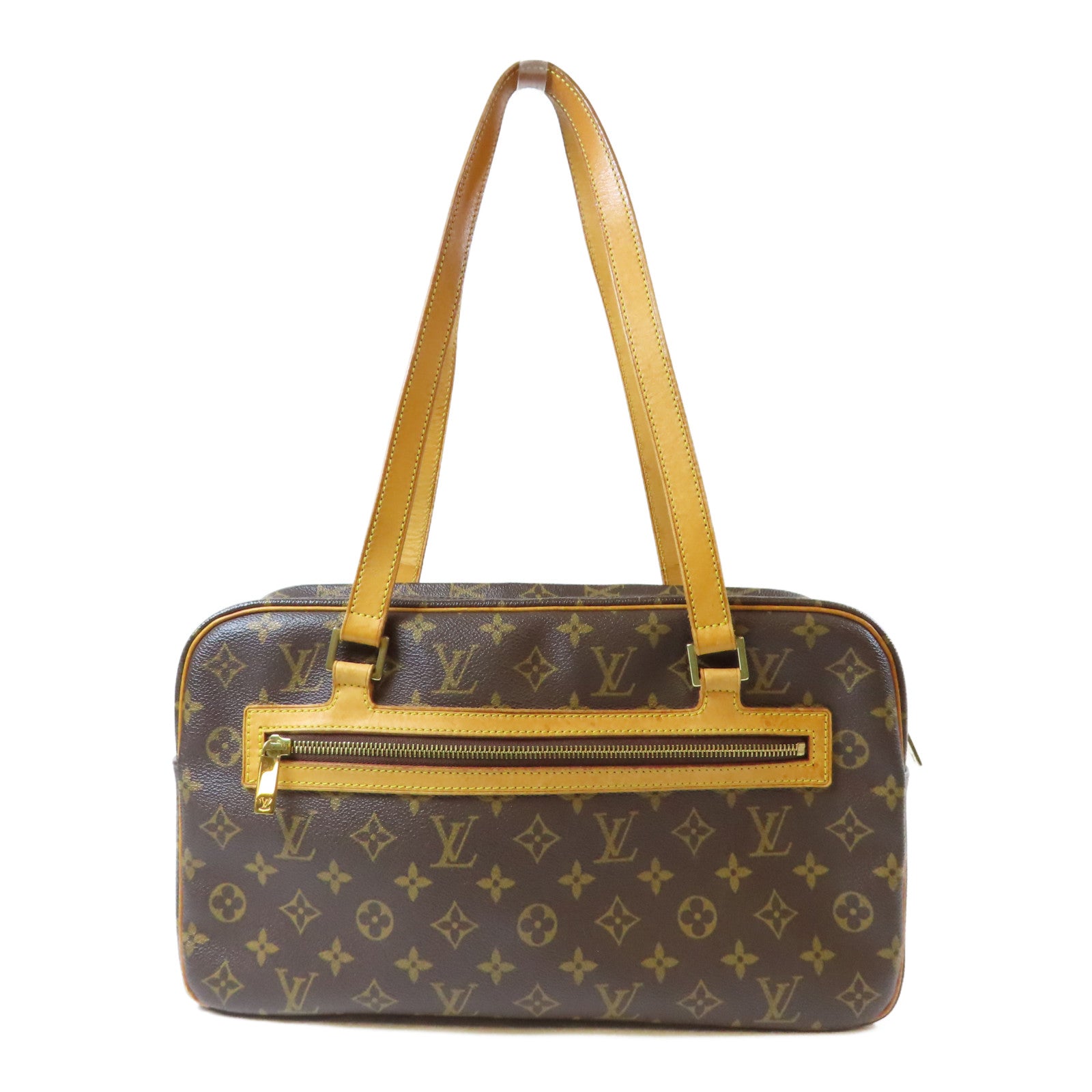 LOUIS VUITTON Monogram Cite GM金扣肩背袋啡色