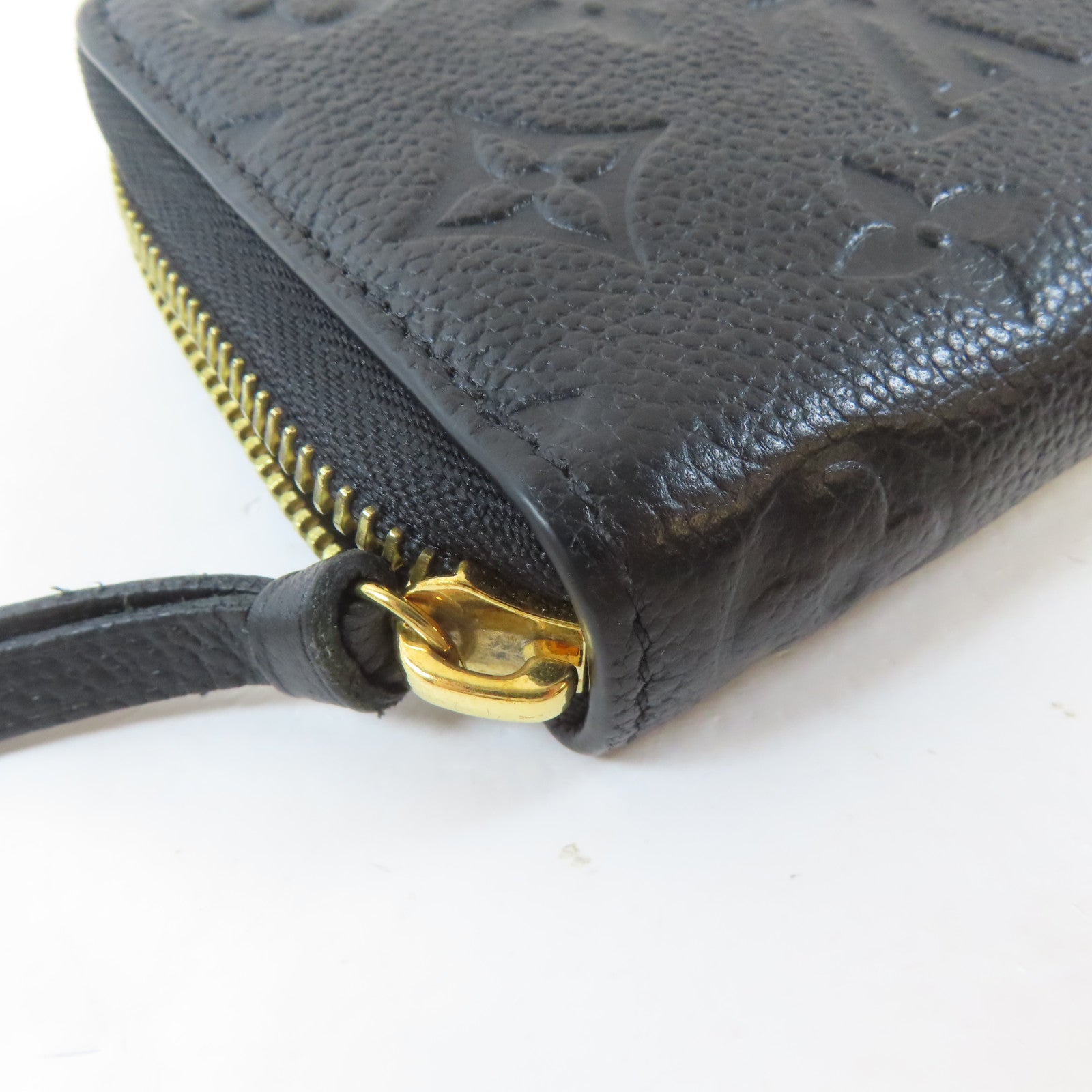 LOUIS VUITTON Monogram Empreinte Clemence Wallet金扣長錢包黑色