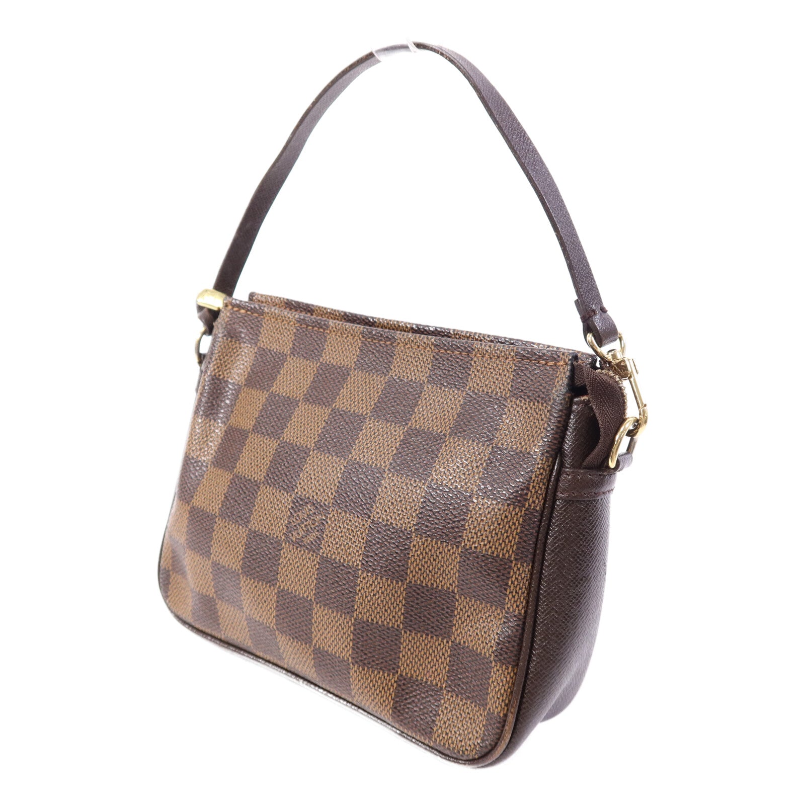LOUIS VUITTON Damier Trousse Makeup Accessory Pouch金扣手挽袋