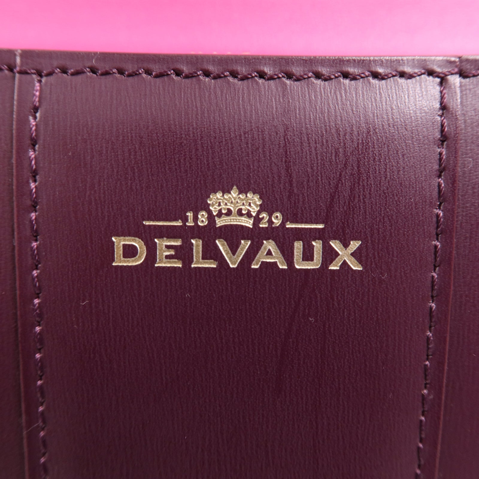 Delvaux 牛皮皮革Brillant MM金扣手挽肩背兩用袋