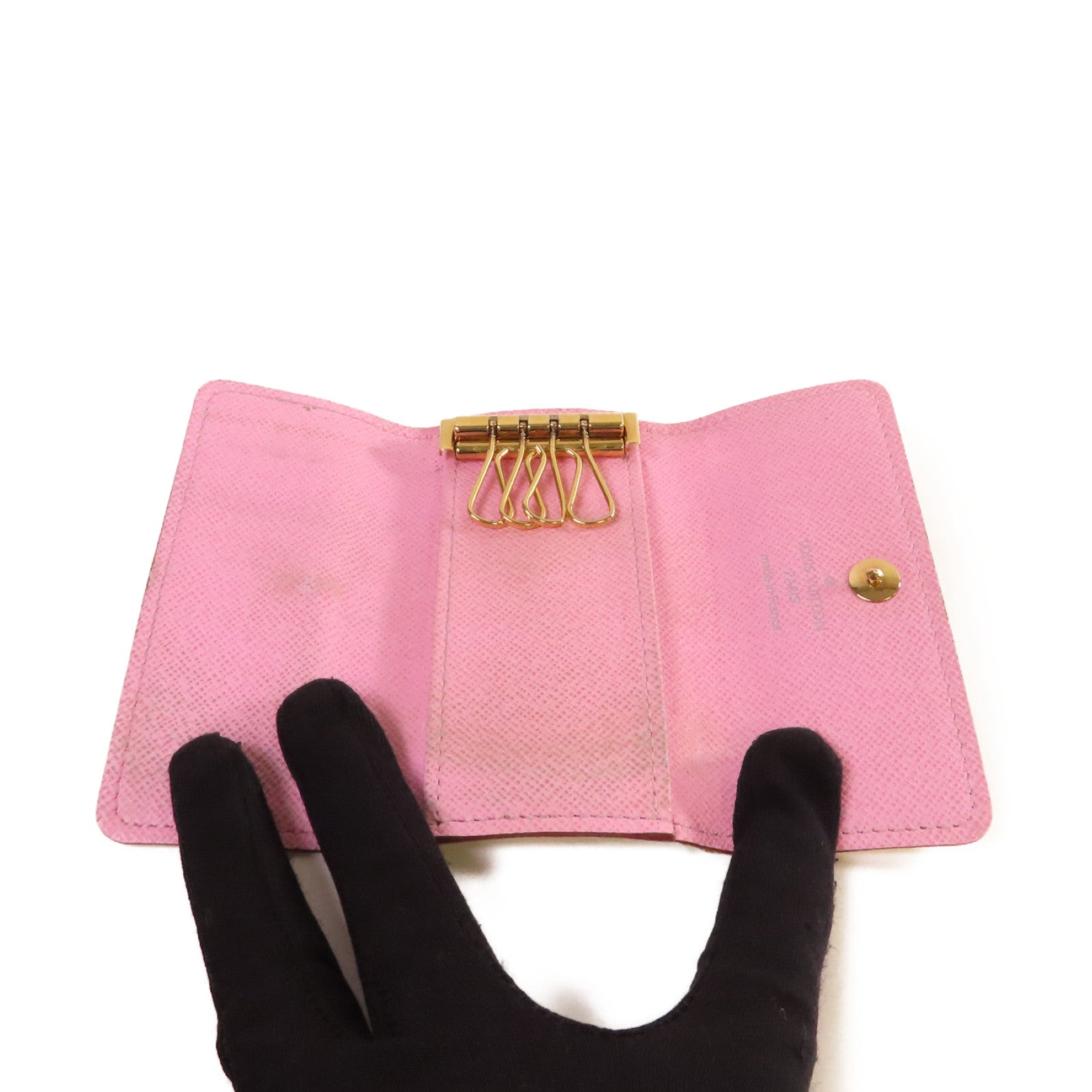 LOUIS VUITTON 【激減優惠】Monogram Multicolore Multicles 4 Key Case金扣鎖匙扣白色/彩色