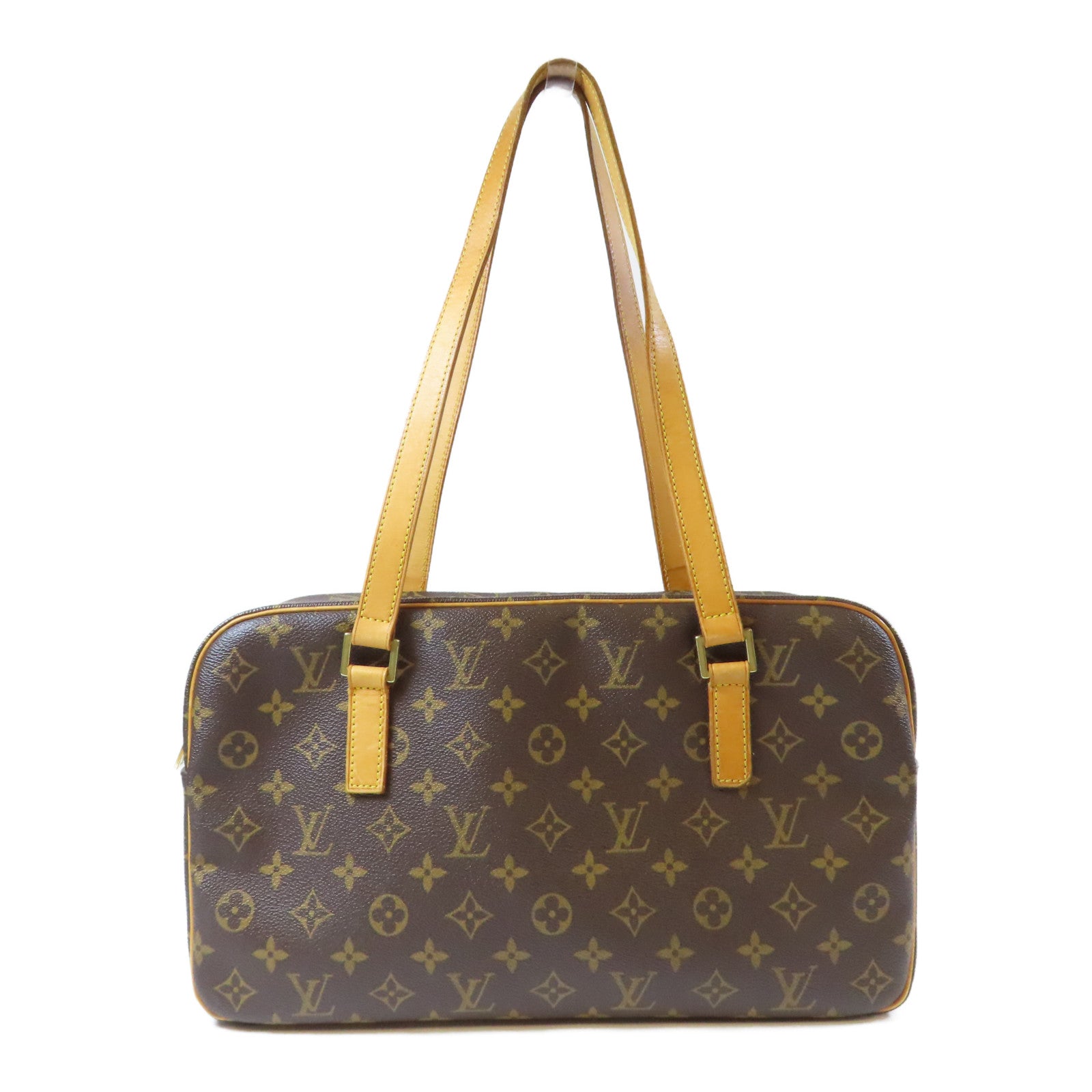 LOUIS VUITTON Monogram Cite GM金扣肩背袋啡色
