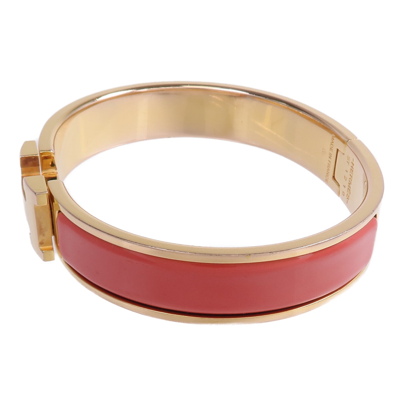 HERMES 金屬/琺瑯Clic H Bracelet手鐲