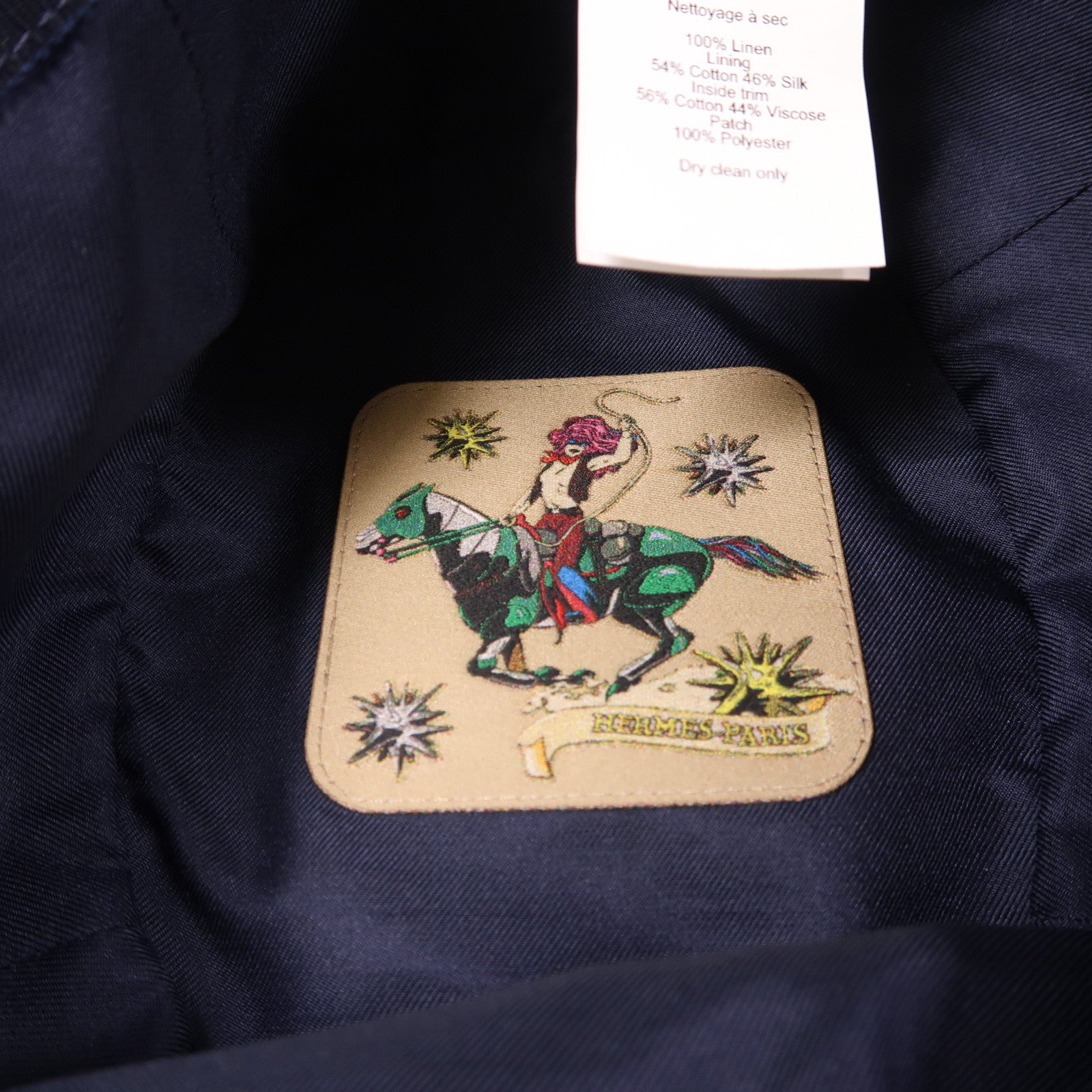 HERMES Calvi Milano Bucket Hat Denim