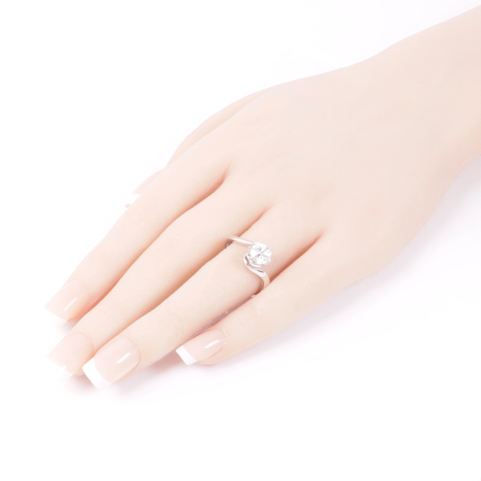 JEWELRY 【激減優惠】18K白金Diamond Ring鑽石戒指US#7.75