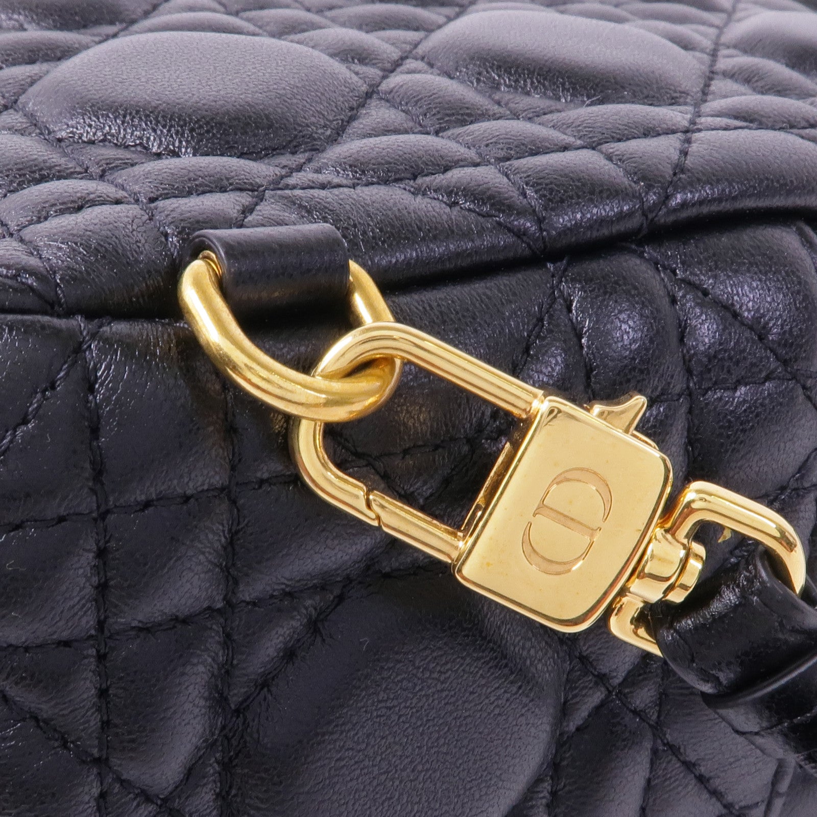 Dior 羊皮皮革Backpack金扣背包