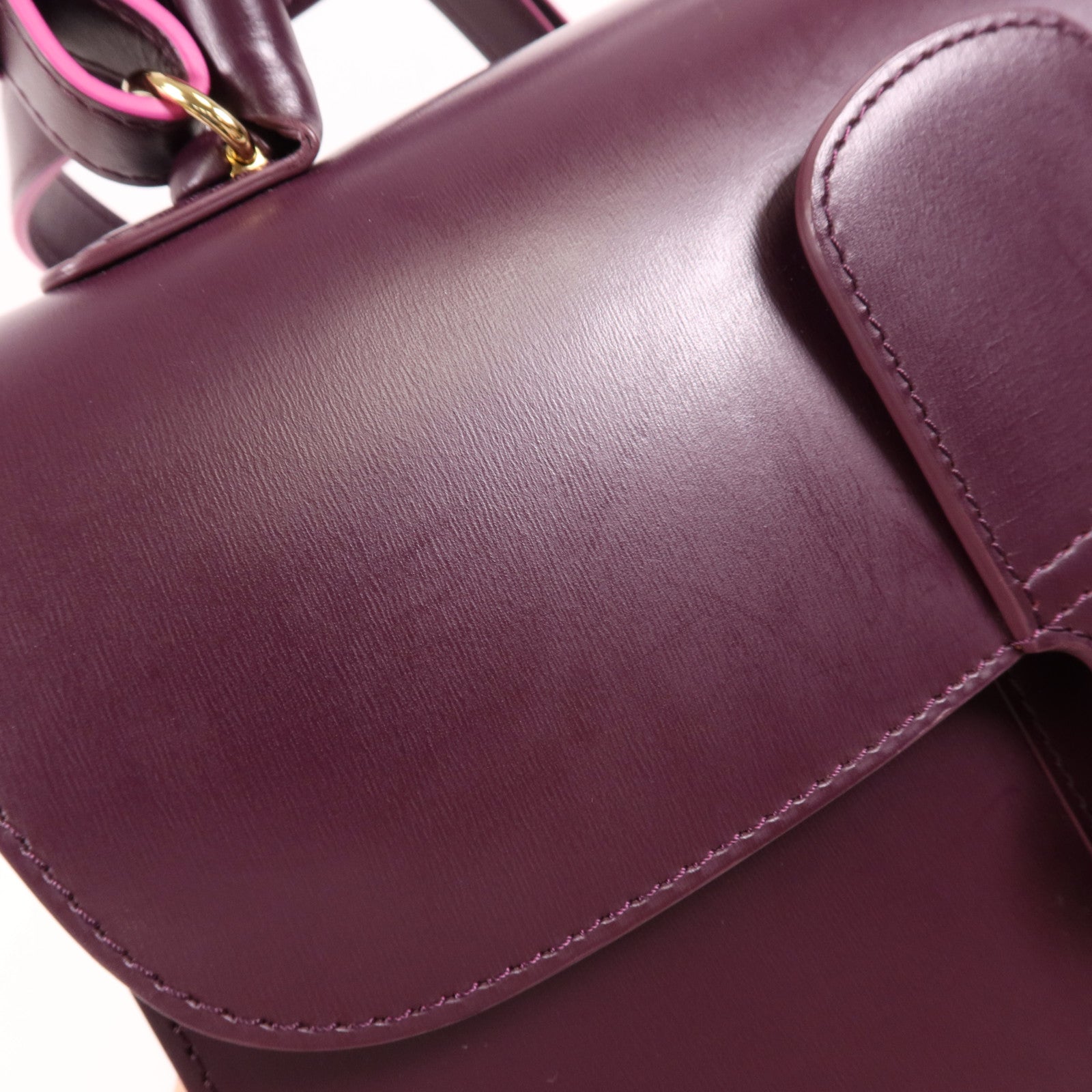 Delvaux 【激減優惠】牛皮皮革Brillant MM金扣手挽肩背兩用袋