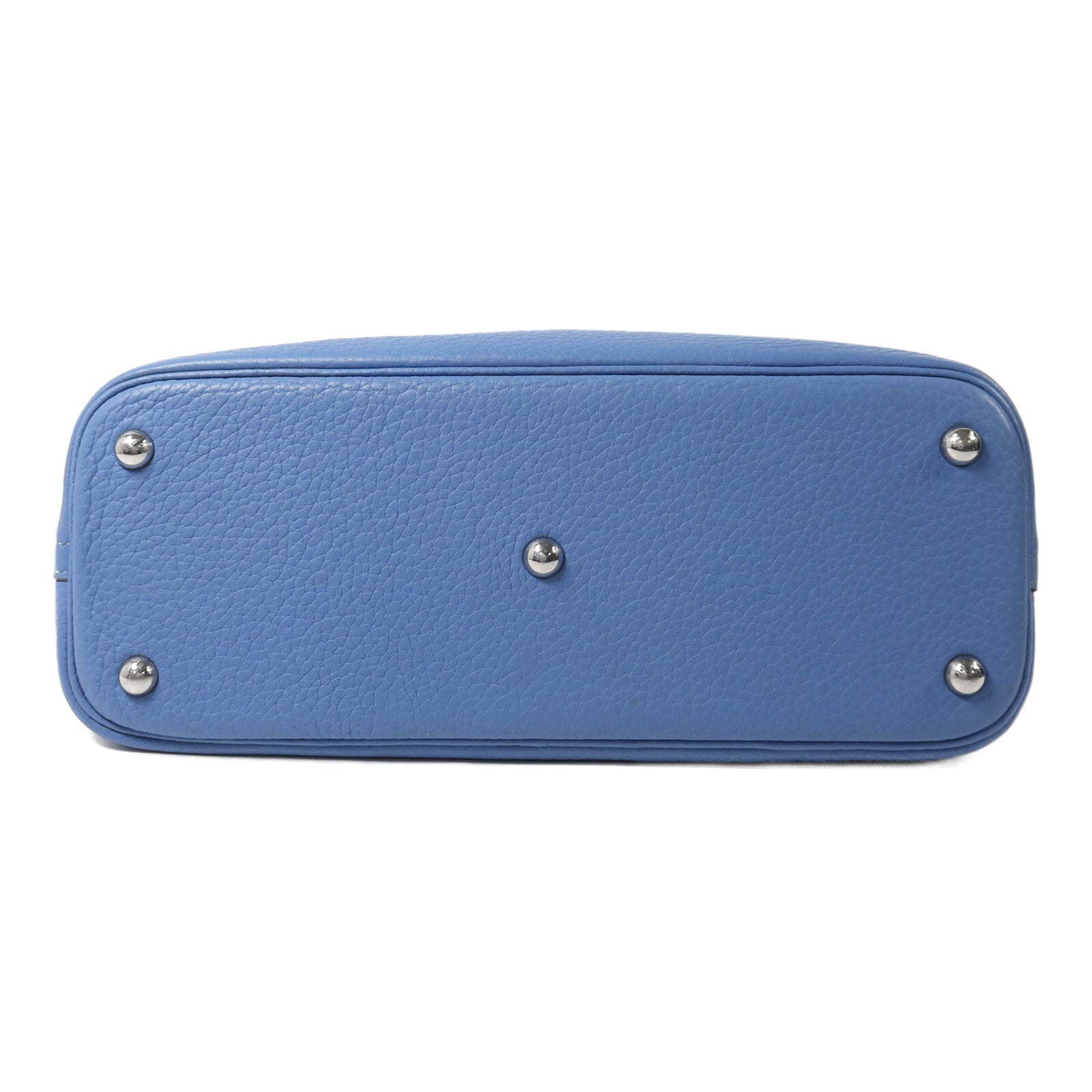 HERMES Clemence皮革Bolide 31手挽肩背兩用袋Bleu Paradise
