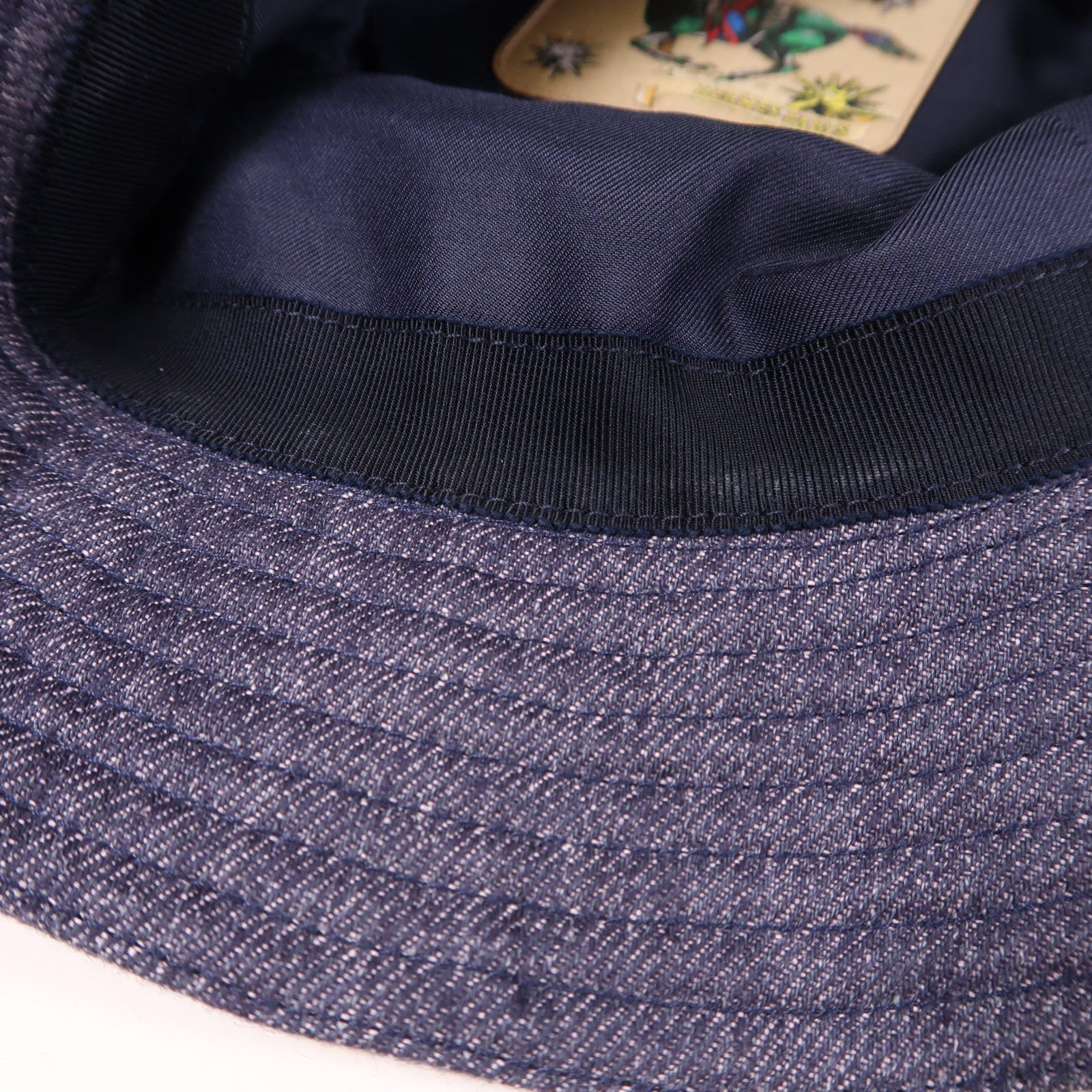 HERMES Calvi Milano Bucket Hat Denim