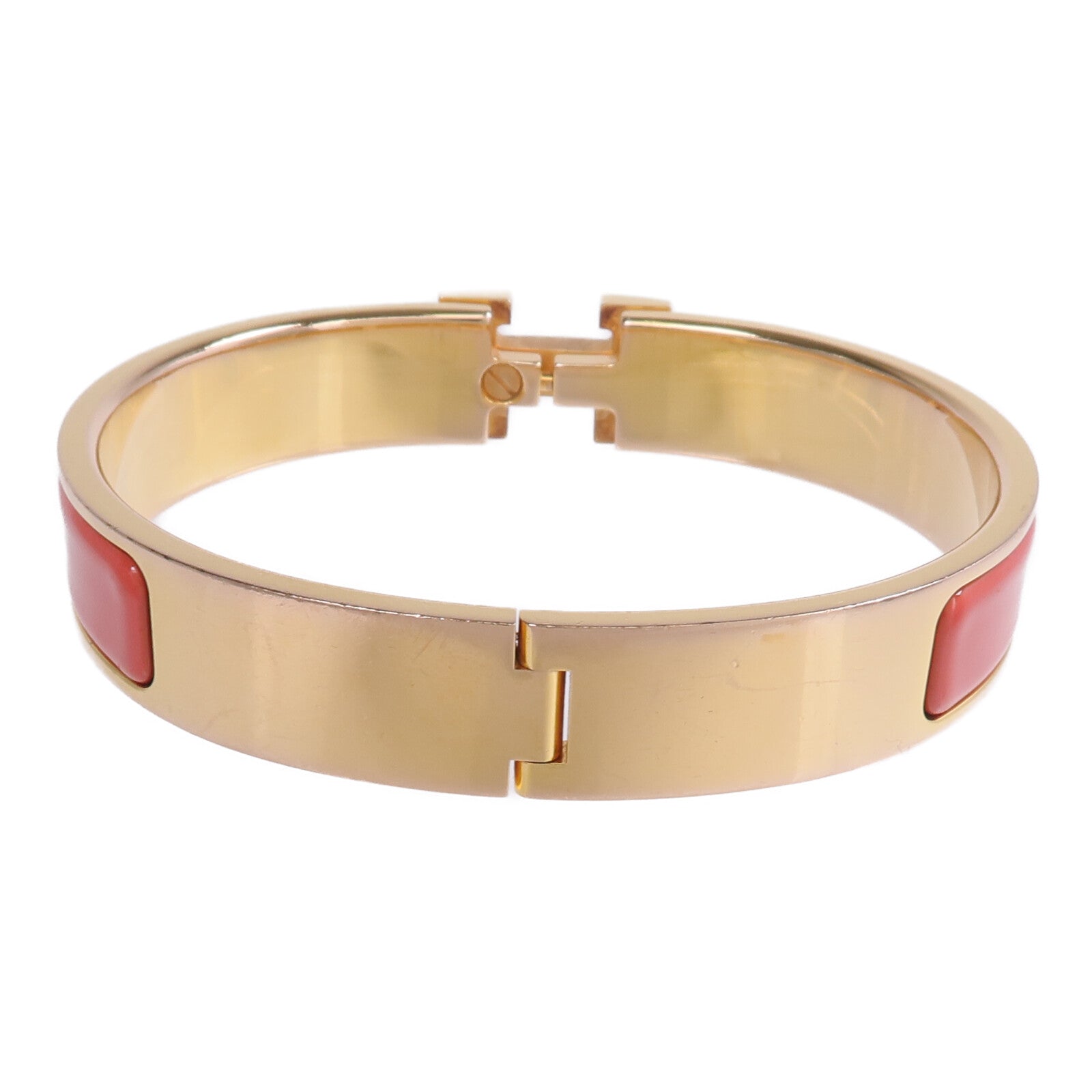 HERMES 金屬/琺瑯Clic H Bracelet手鐲