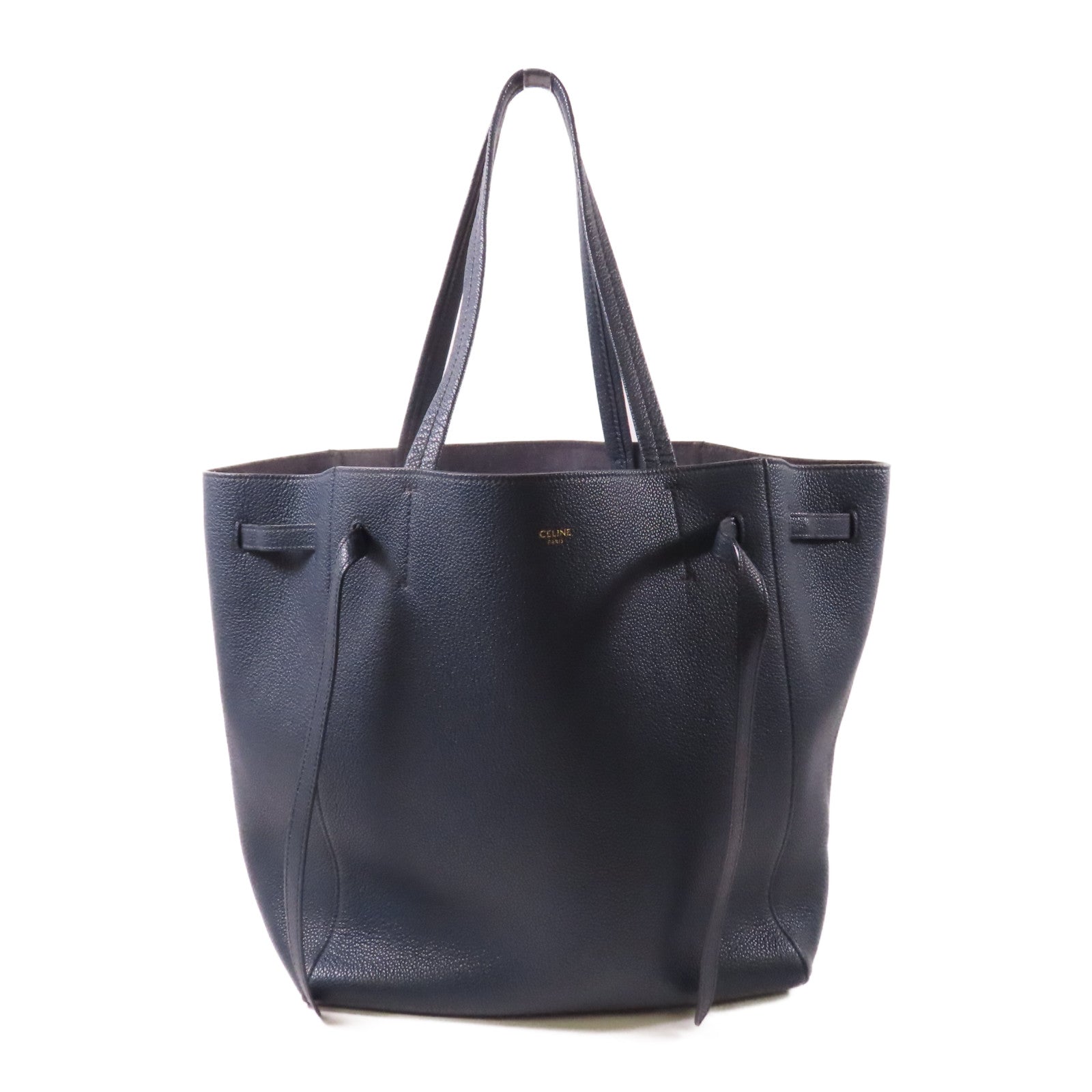 CELINE 牛皮皮革Cabas Phantom手挽袋深藍色