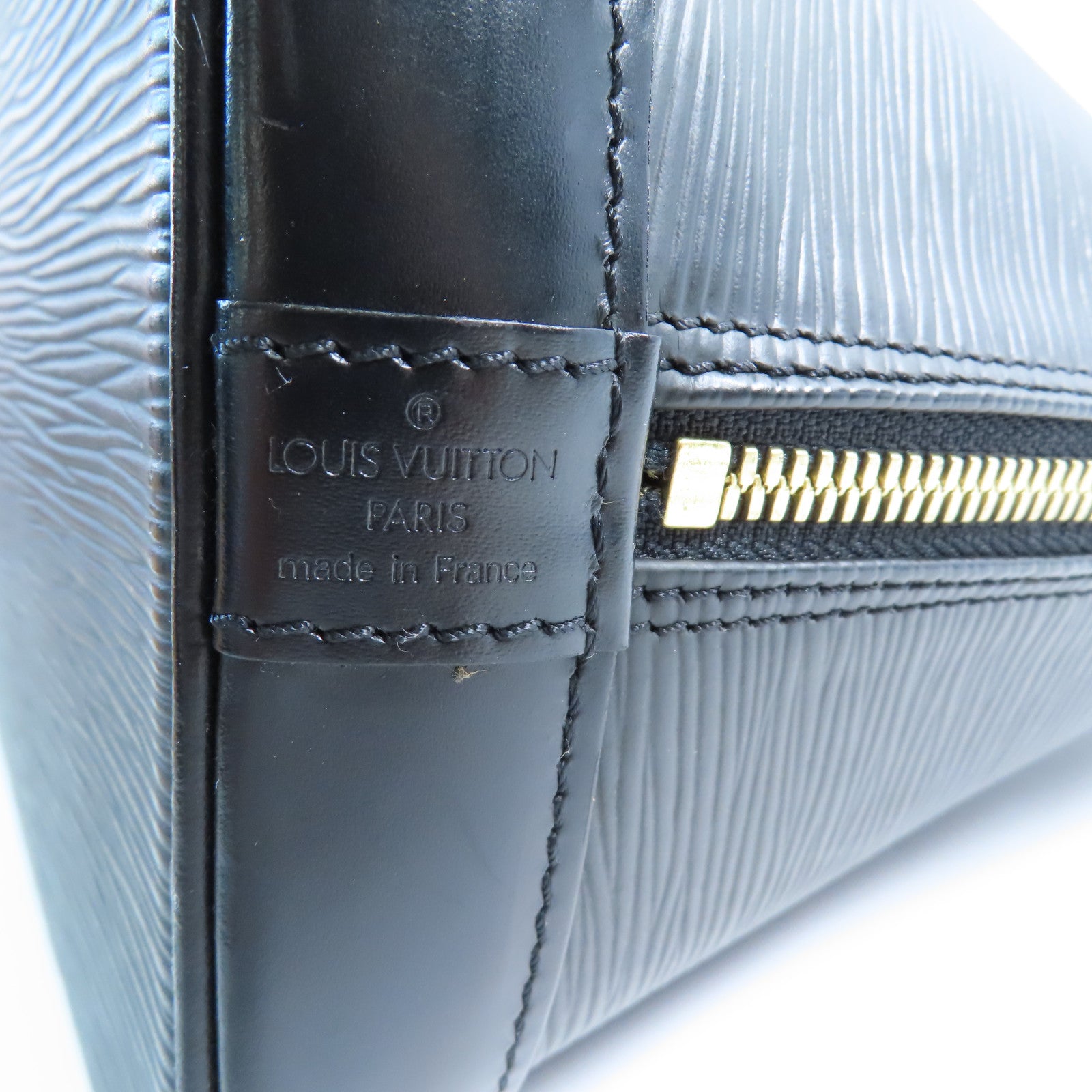 LOUIS VUITTON Epi Alma PM金扣手挽袋
