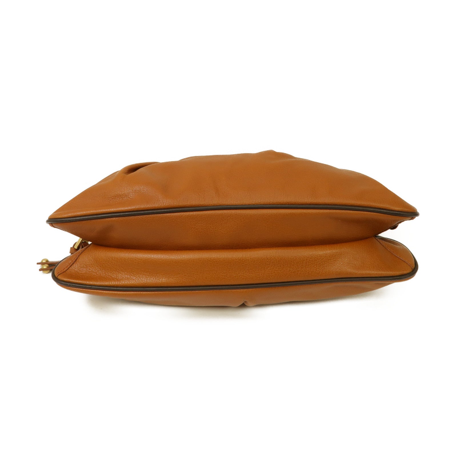 MARC JACOBS 【激減優惠】牛皮皮革Chain Shoulder Bag金扣鏈帶肩背袋棕色