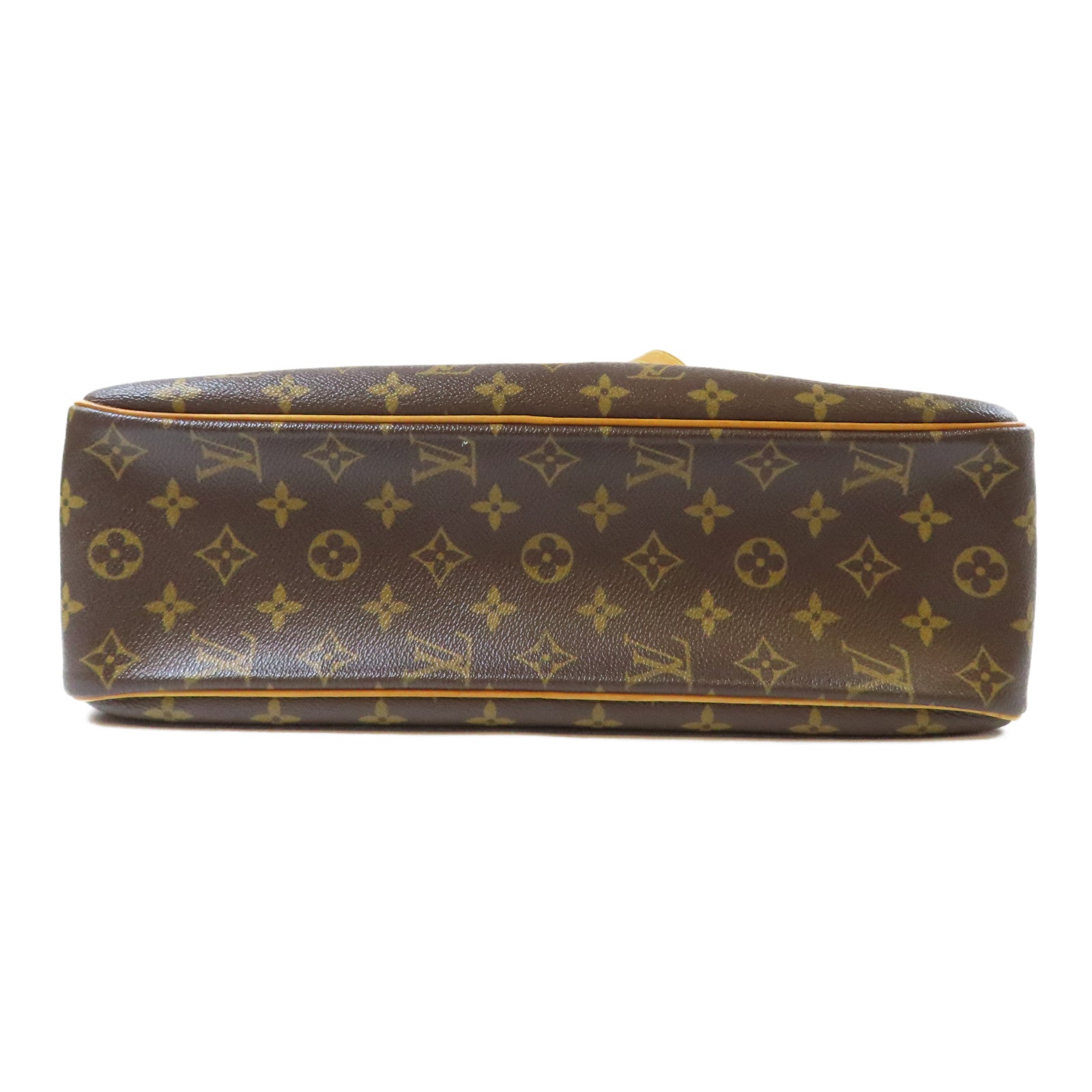 LOUIS VUITTON Monogram Cite GM金扣肩背袋啡色