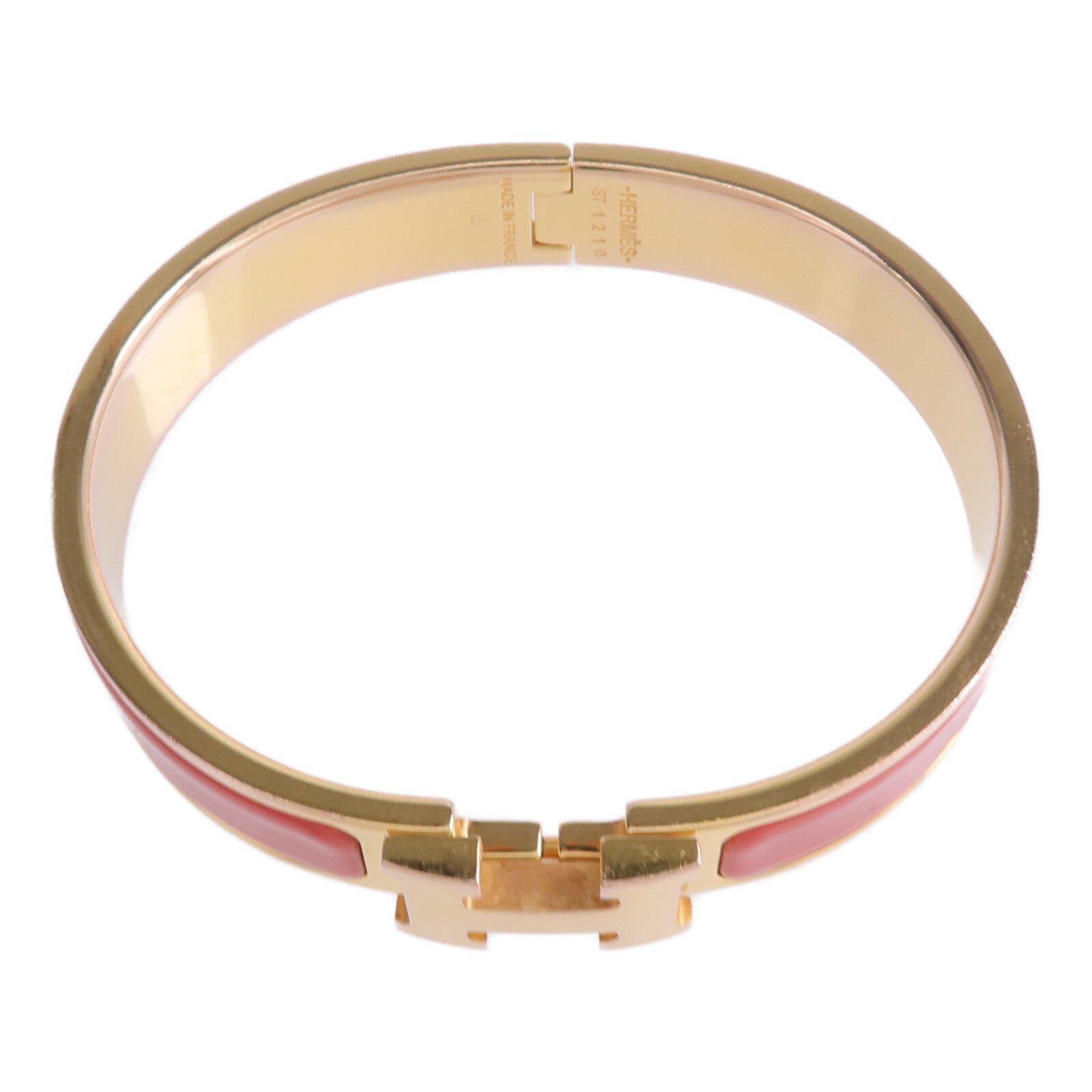 HERMES 金屬/琺瑯Clic H Bracelet手鐲