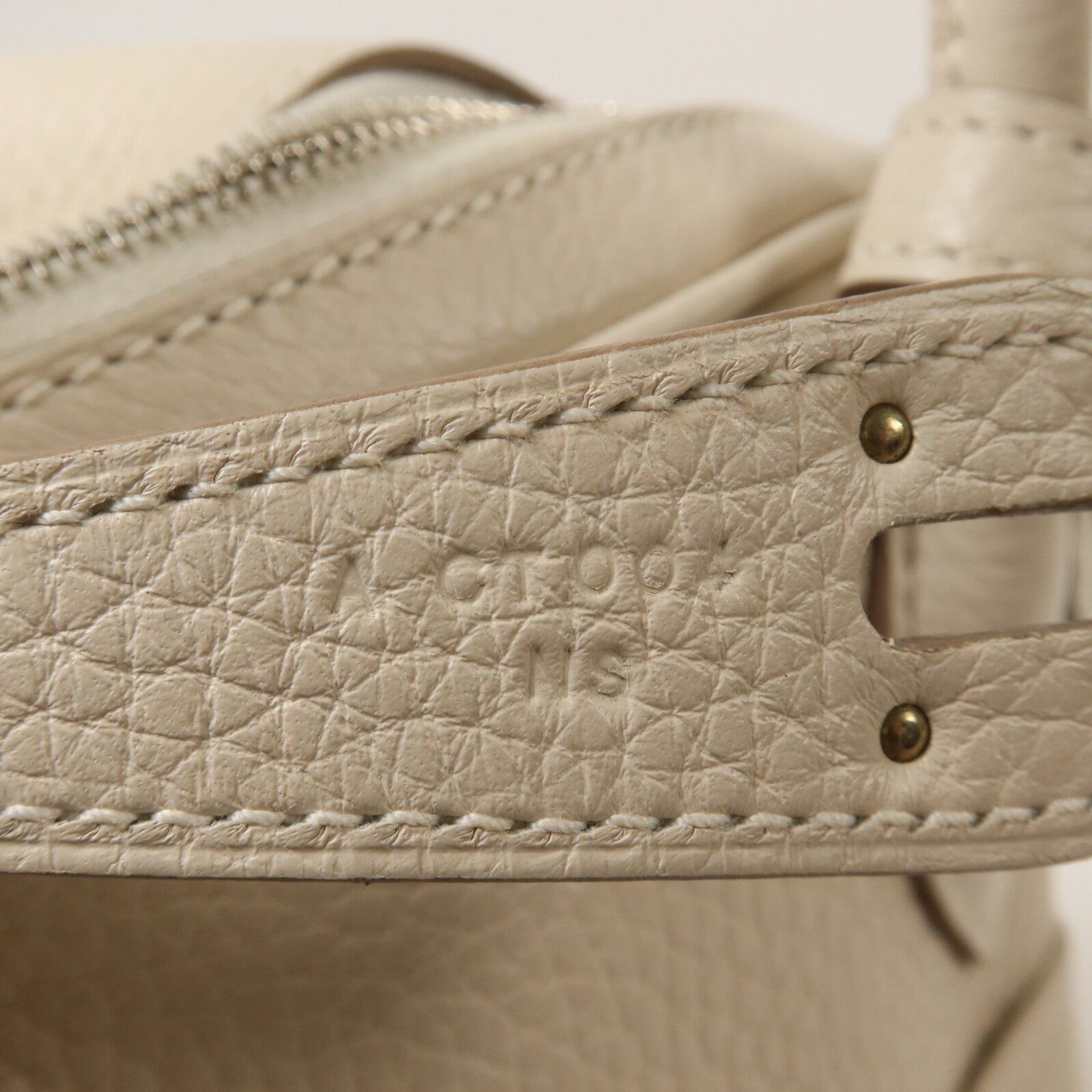 HERMES Clemence皮革Lindy 26手挽肩背兩用袋Beton